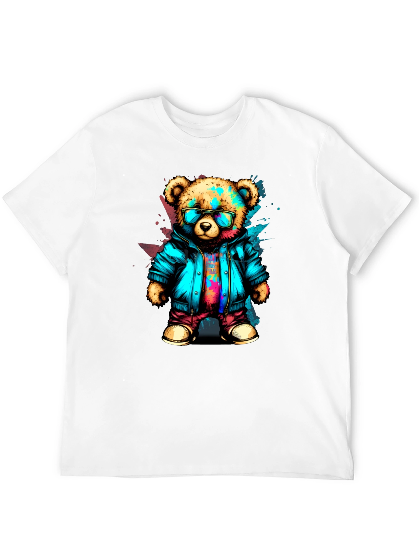 Black Cool Bear Graphic Tee - Urban Style view 12