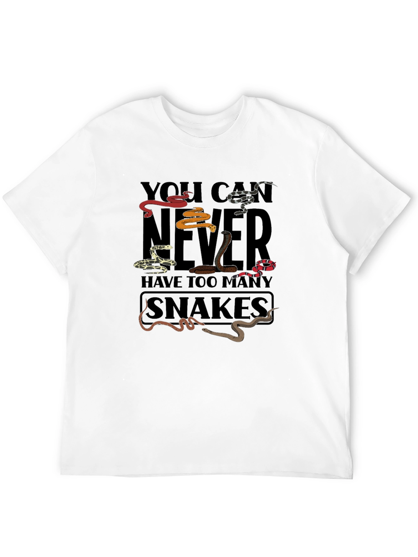Black You Can Never Have Too Many Snakes T-Shirt view 12