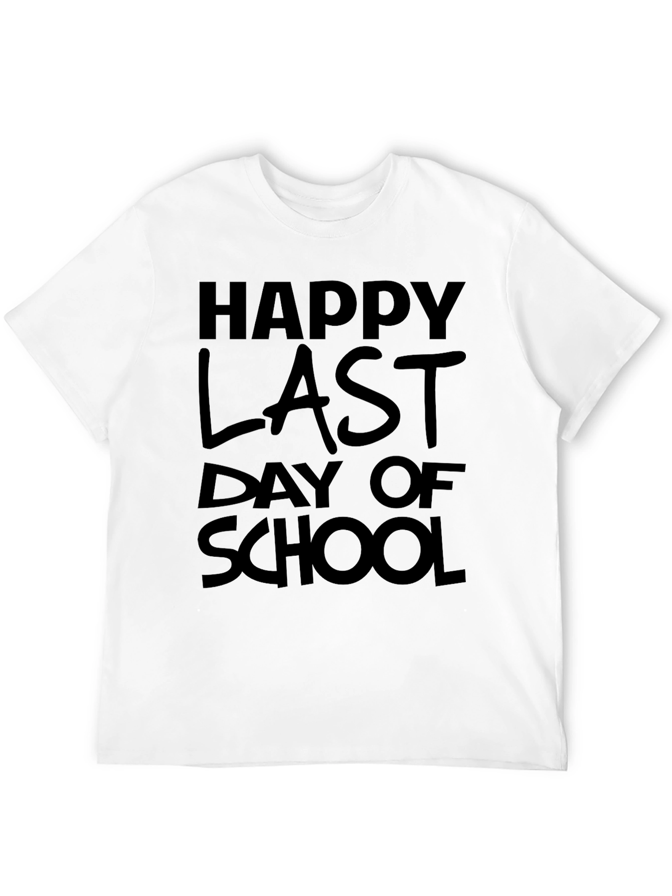 Black Happy Last Day of School T-Shirt view 12