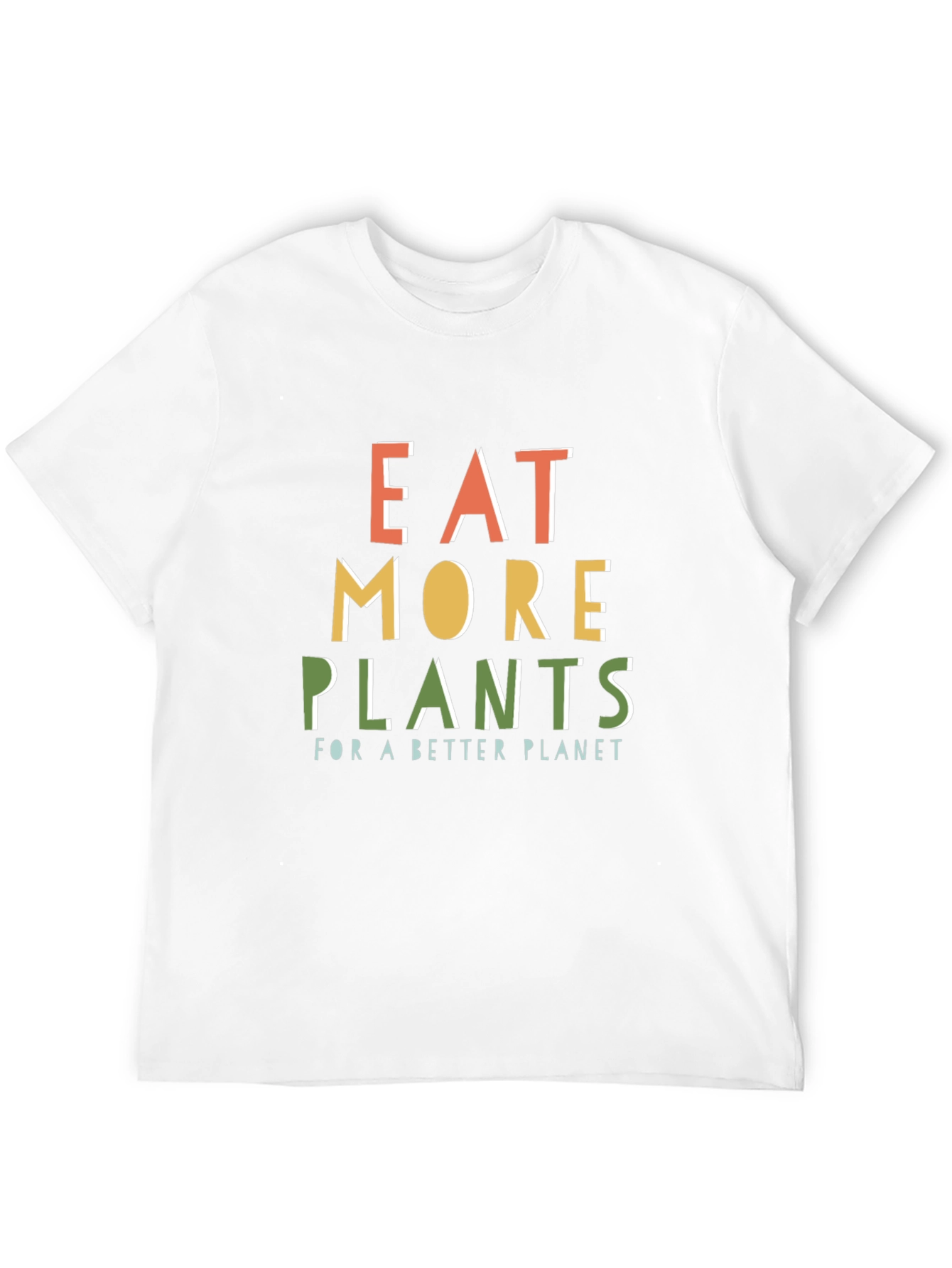 Black Eat More Plants Graphic T-Shirt view 12