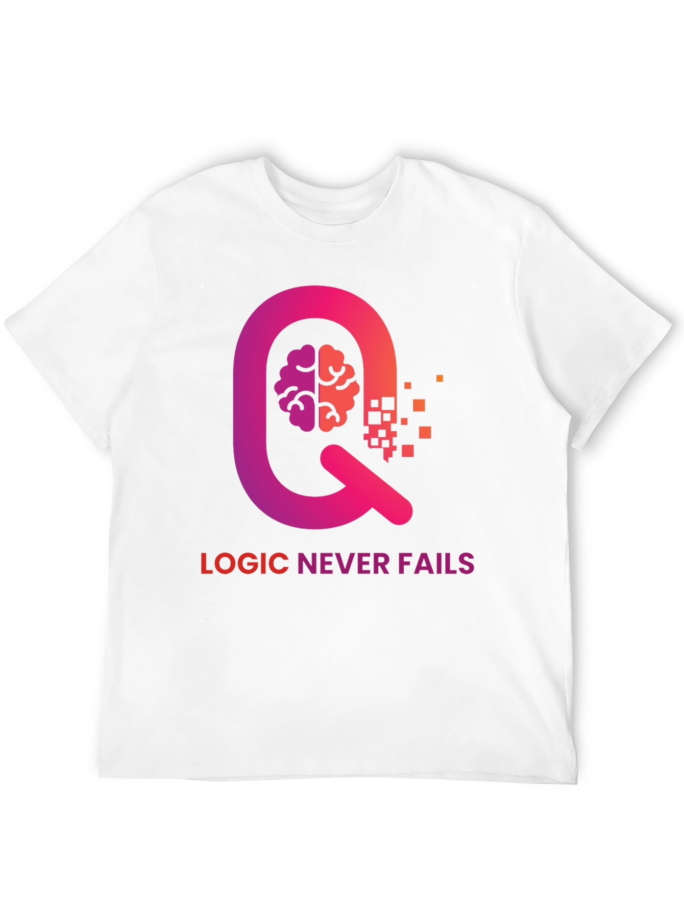 Black Logic Never Fails Graphic Tee view 12