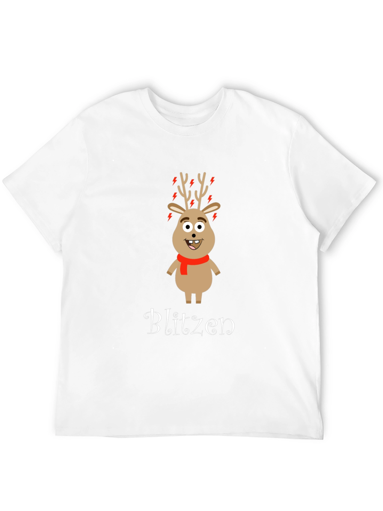 Black Blitzen Reindeer Graphic T-Shirt view 12