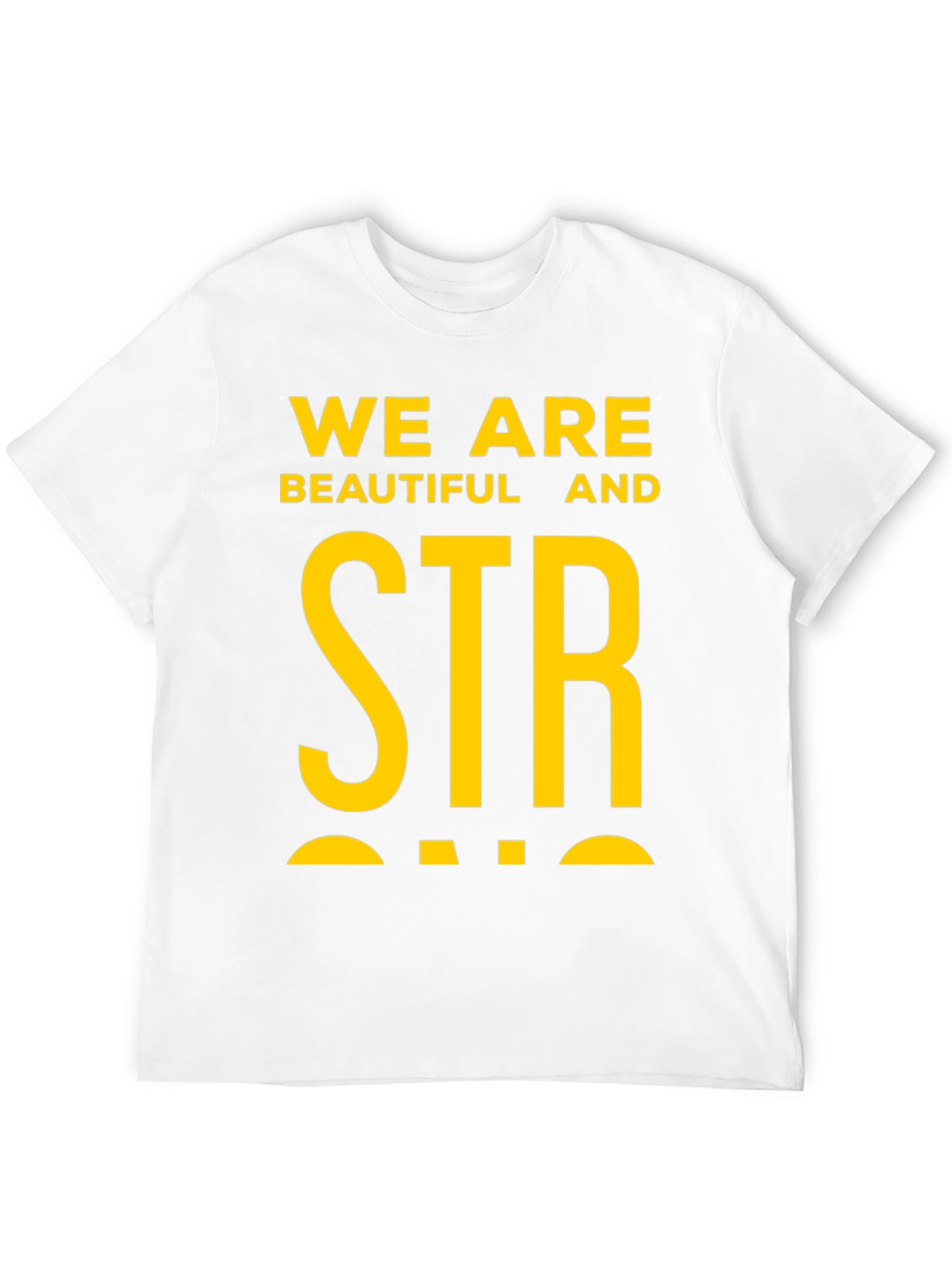 Black We Are Beautiful & Strong Graphic Tee - Bold Statement Shirt view 12