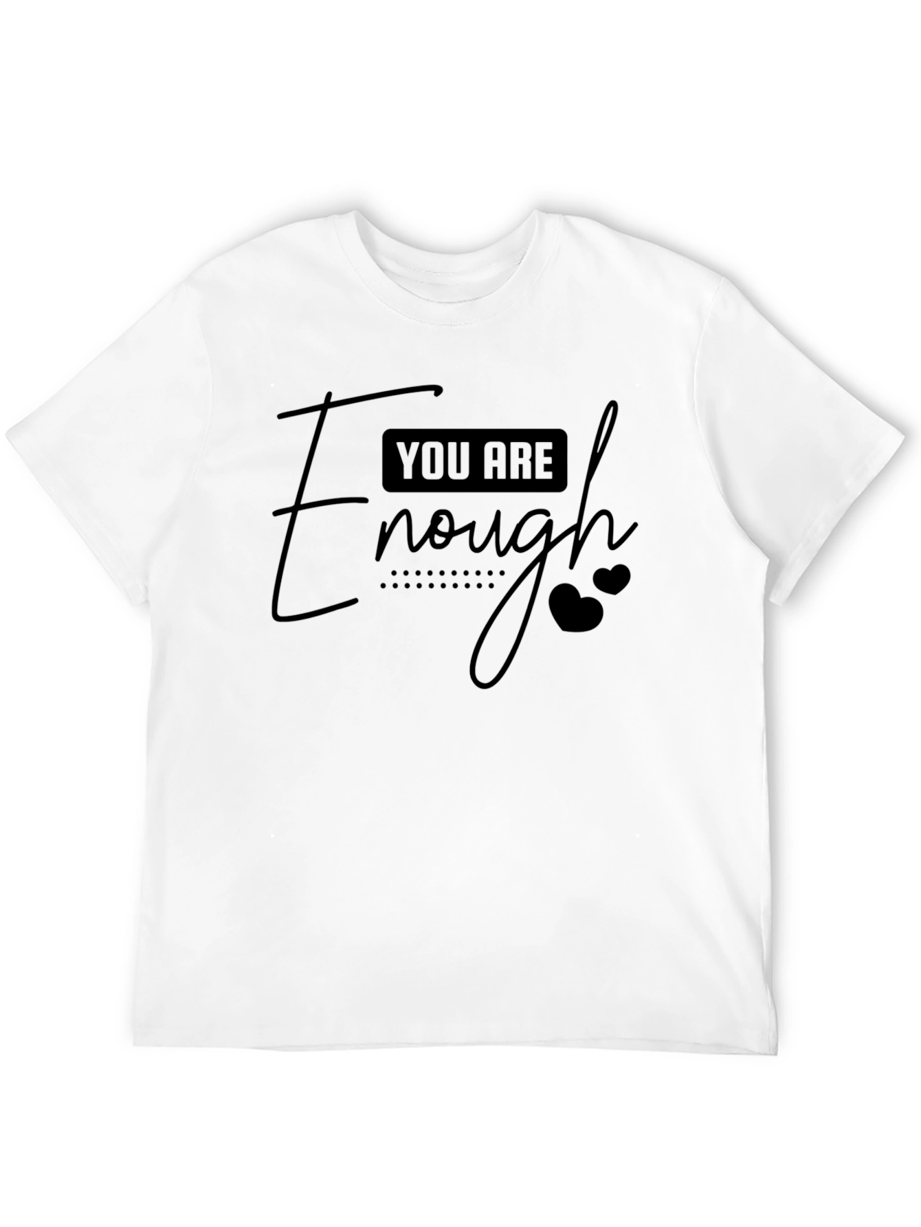 Black You Are Enough Graphic Tee - Unisex view 12