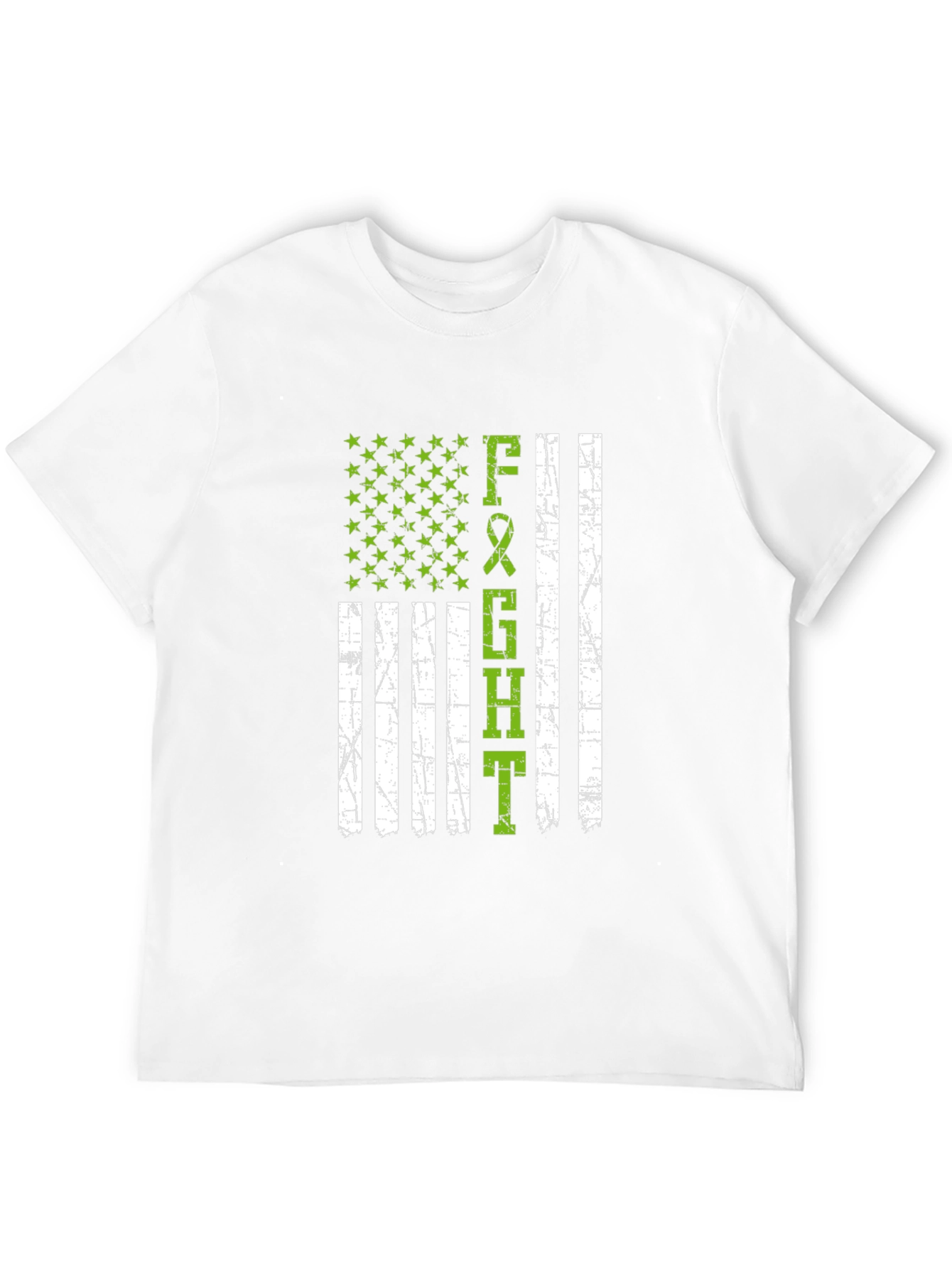 Black Fight T-Shirt - American Flag Style view 12