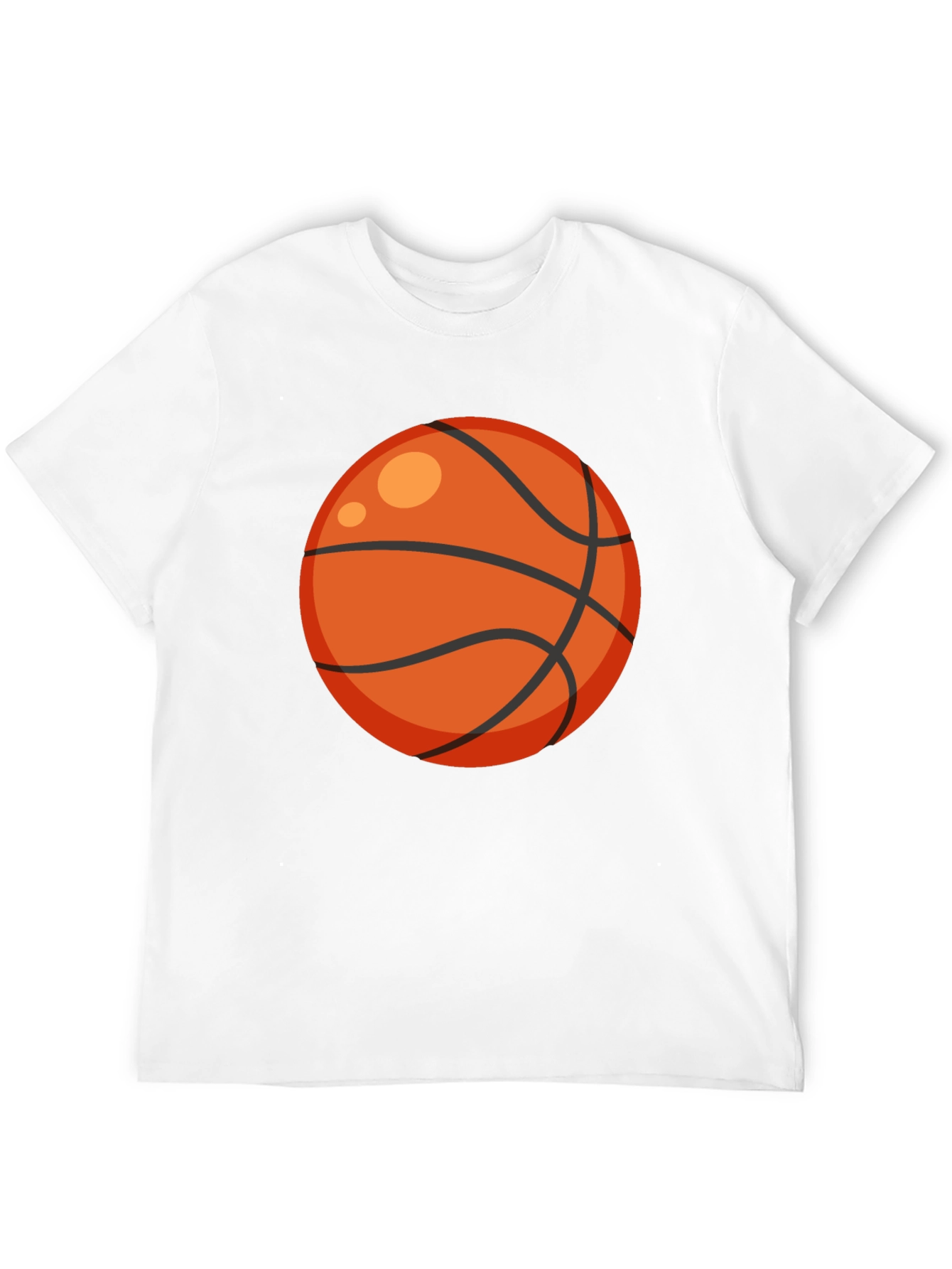 Black Basketball Graphic Tee - Black Cotton T-Shirt view 12