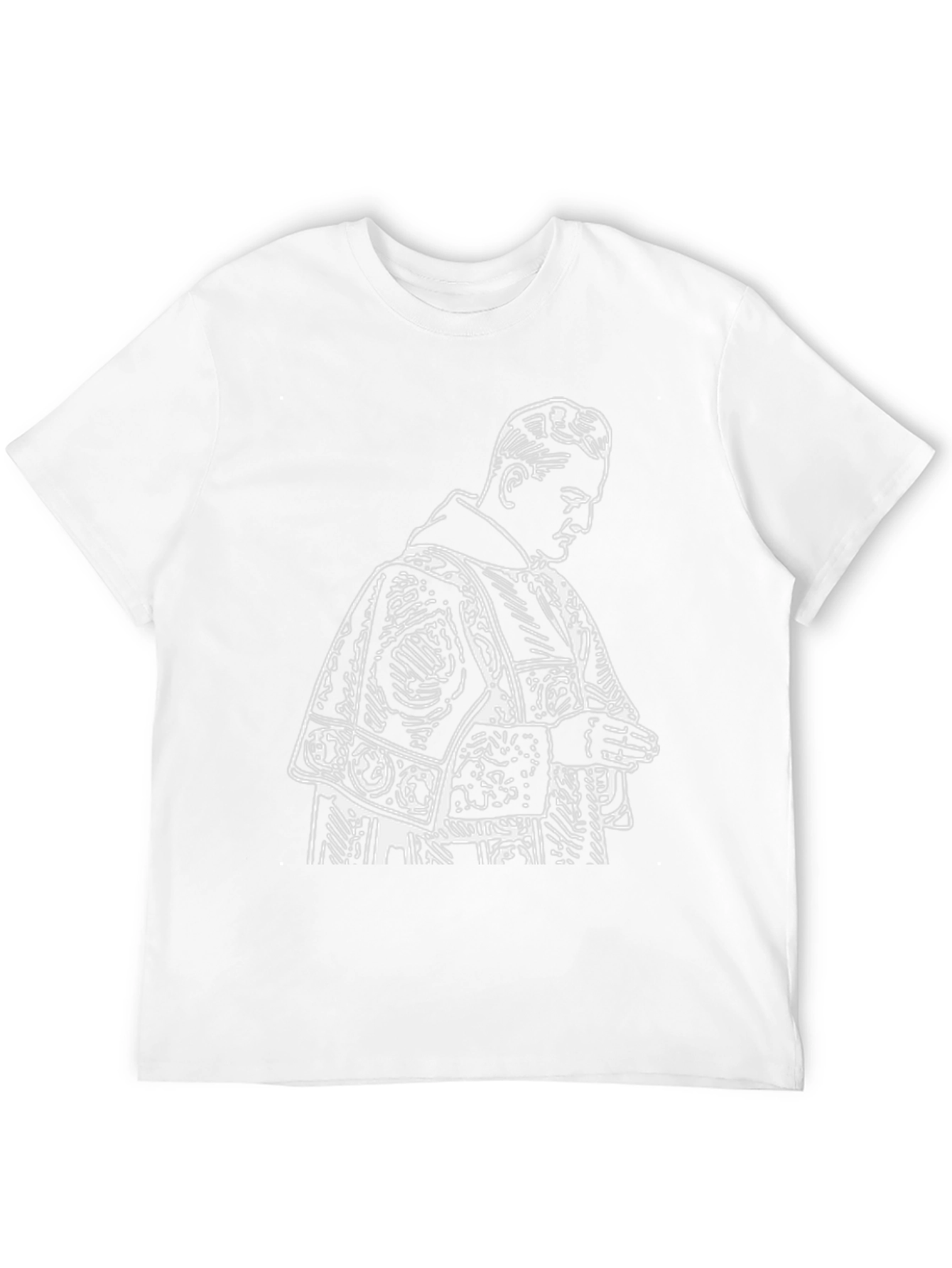 Black Black T-Shirt with Priest Graphic view 12