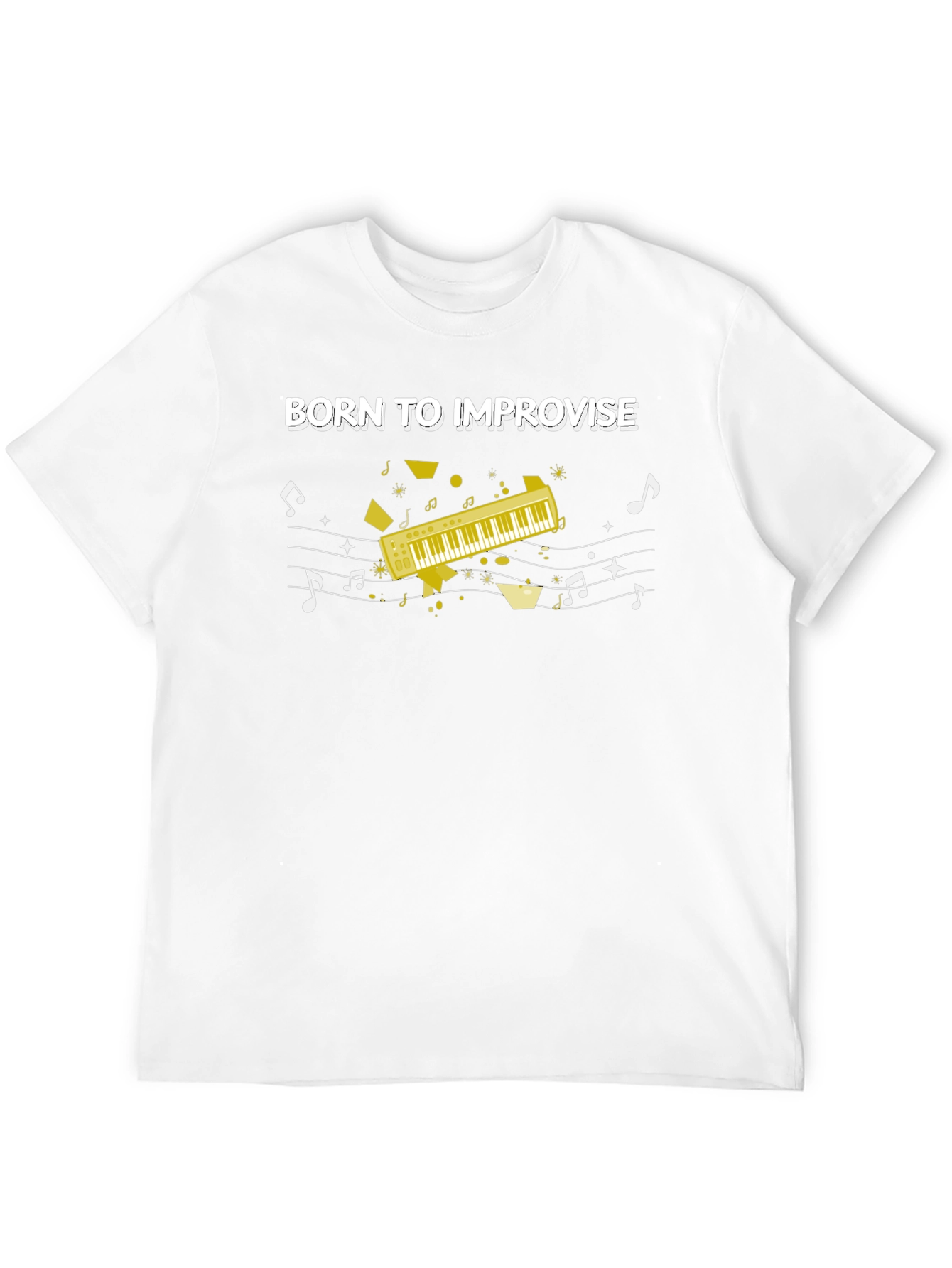 Black Born To Improvise T-Shirt view 12