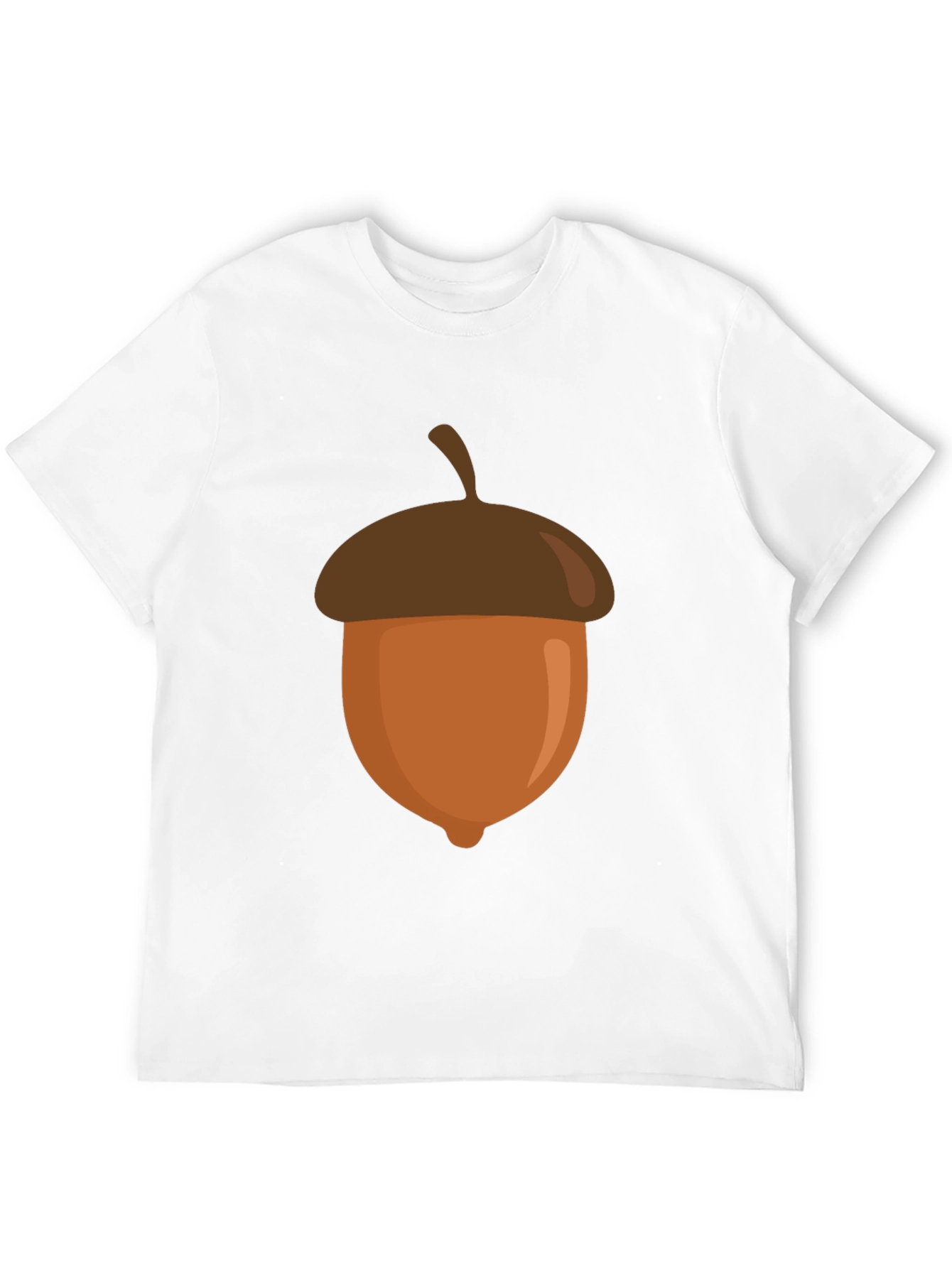 Black Acorn Graphic Tee - Novelty Print Casual Wear view 12