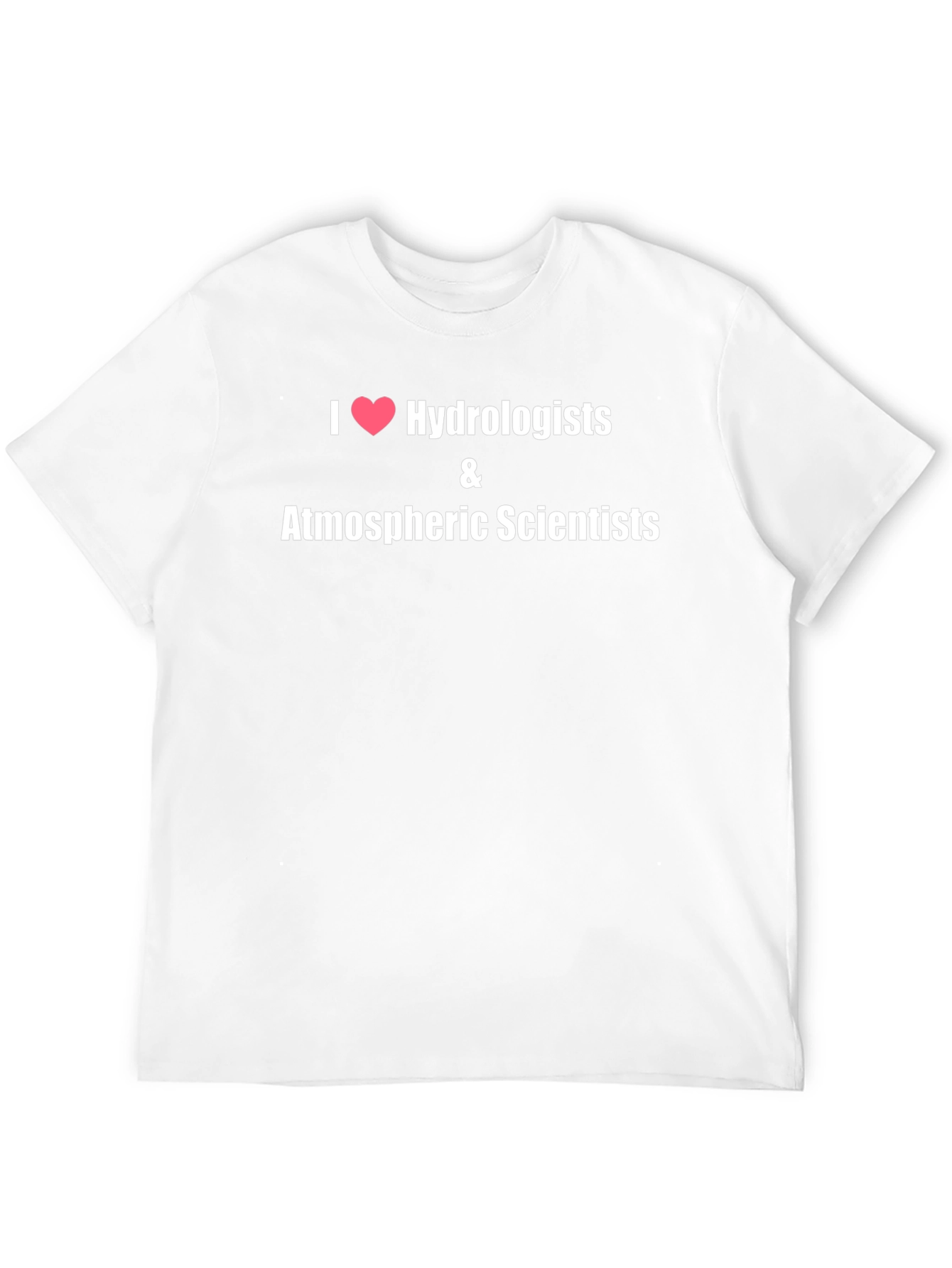 Black I Heart Hydrologists & Atmospheric Scientists T-Shirt view 12
