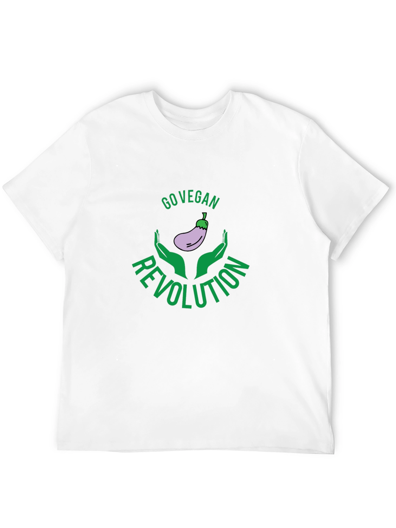 Go Vegan Revolution Black Graphic Tee - 12