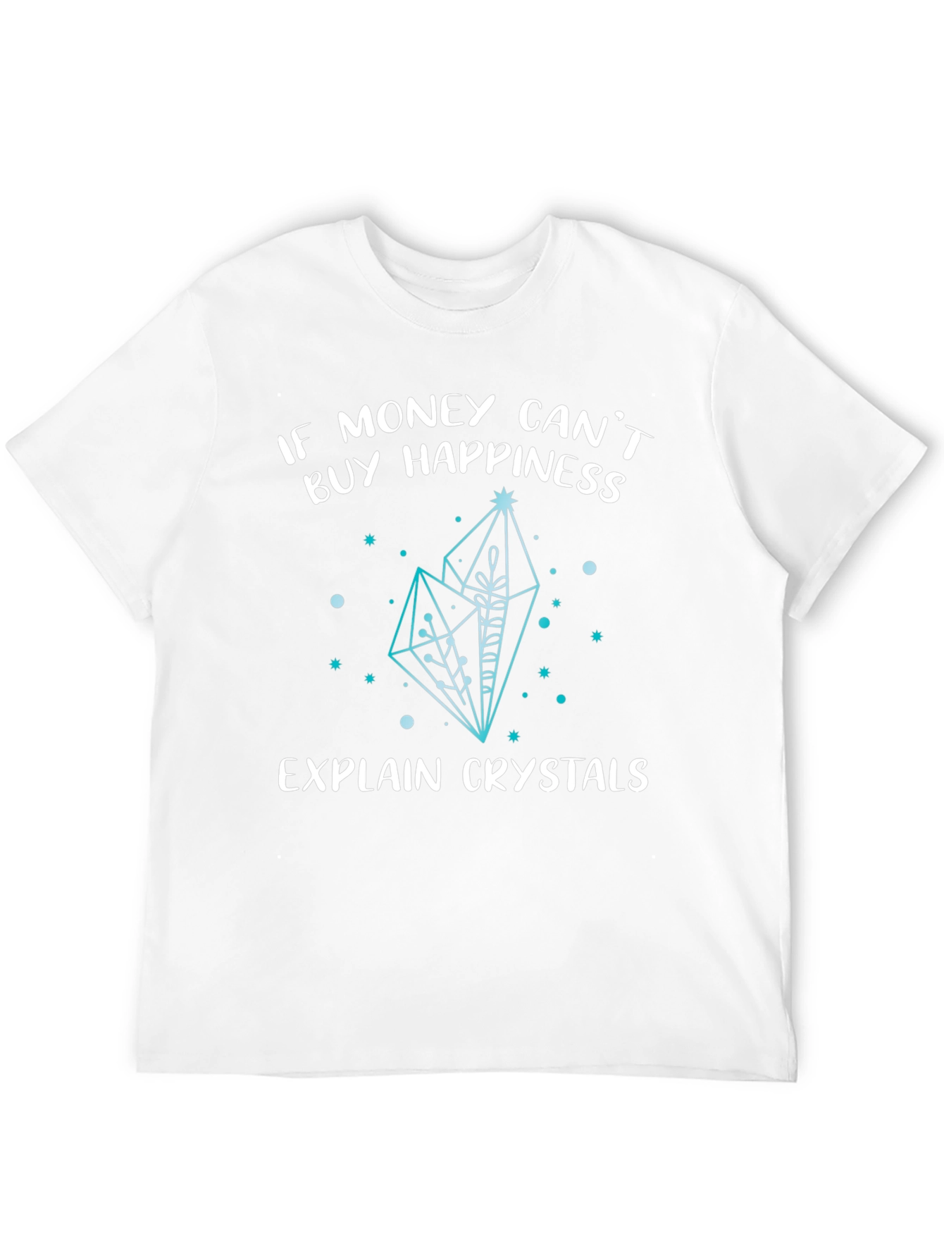Black Crystals Happiness Graphic Tee Shirt view 12