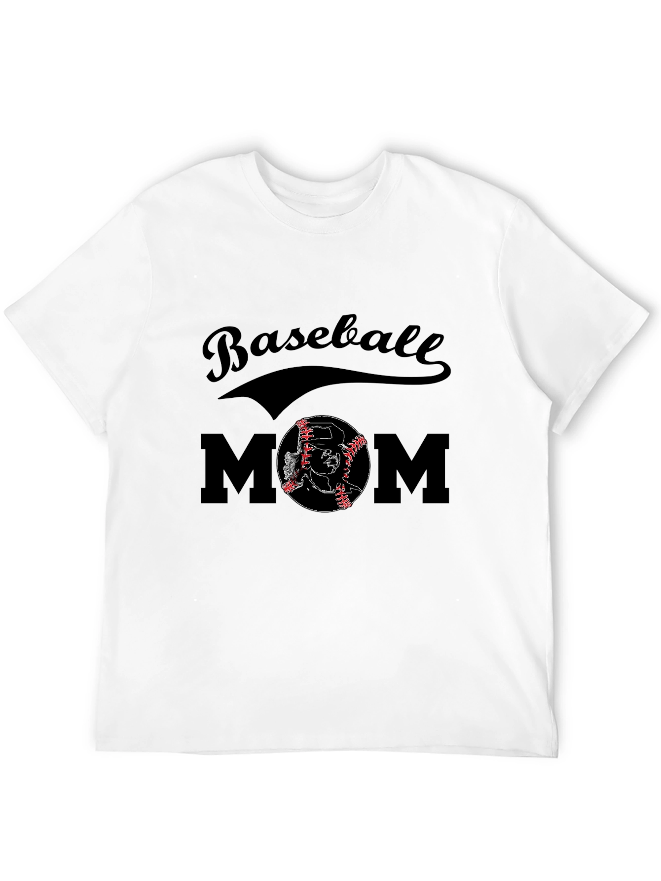 Black Baseball Mom Graphic Tee view 12
