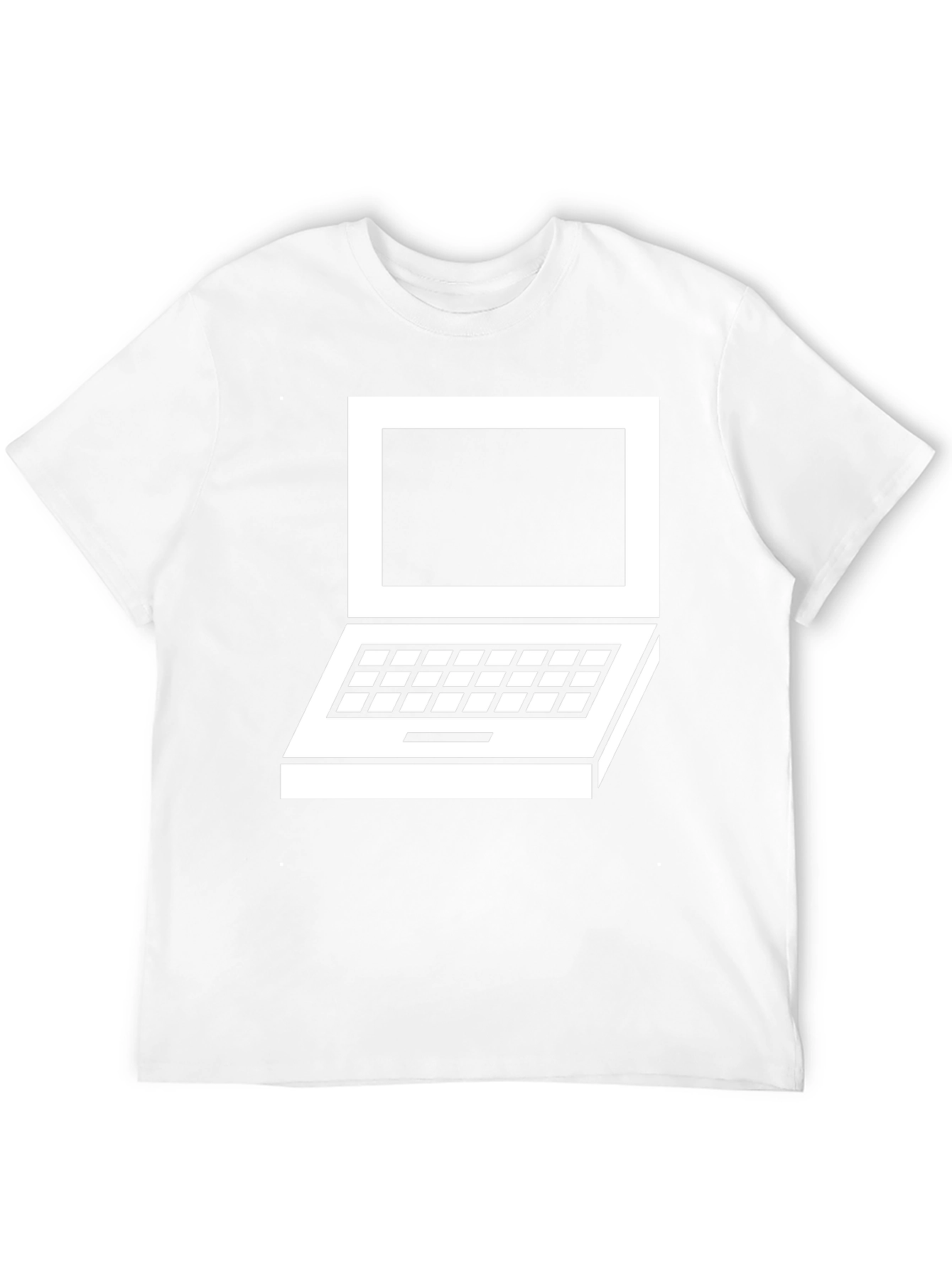 Black Retro Laptop Graphic Tee - Classic Design view 12