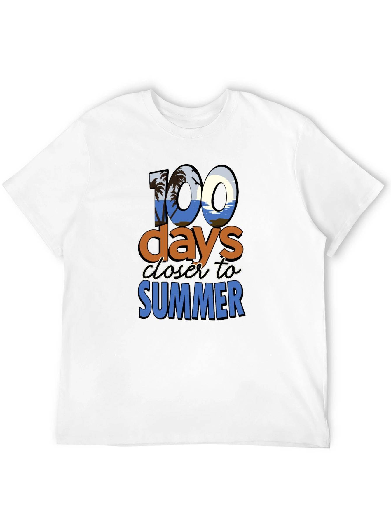 Black 100 Days Closer to Summer Graphic Tee view 12