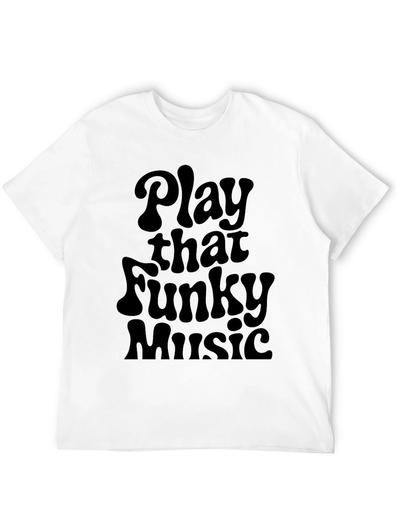 Black Funky Music T-Shirt - Retro Style view 12