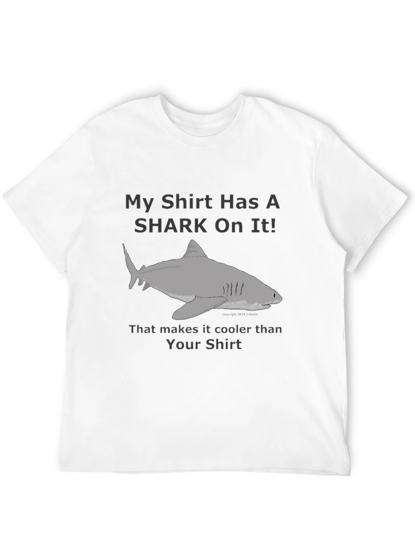 Black Shark T-Shirt - My Shirt Has A Shark On It! view 12