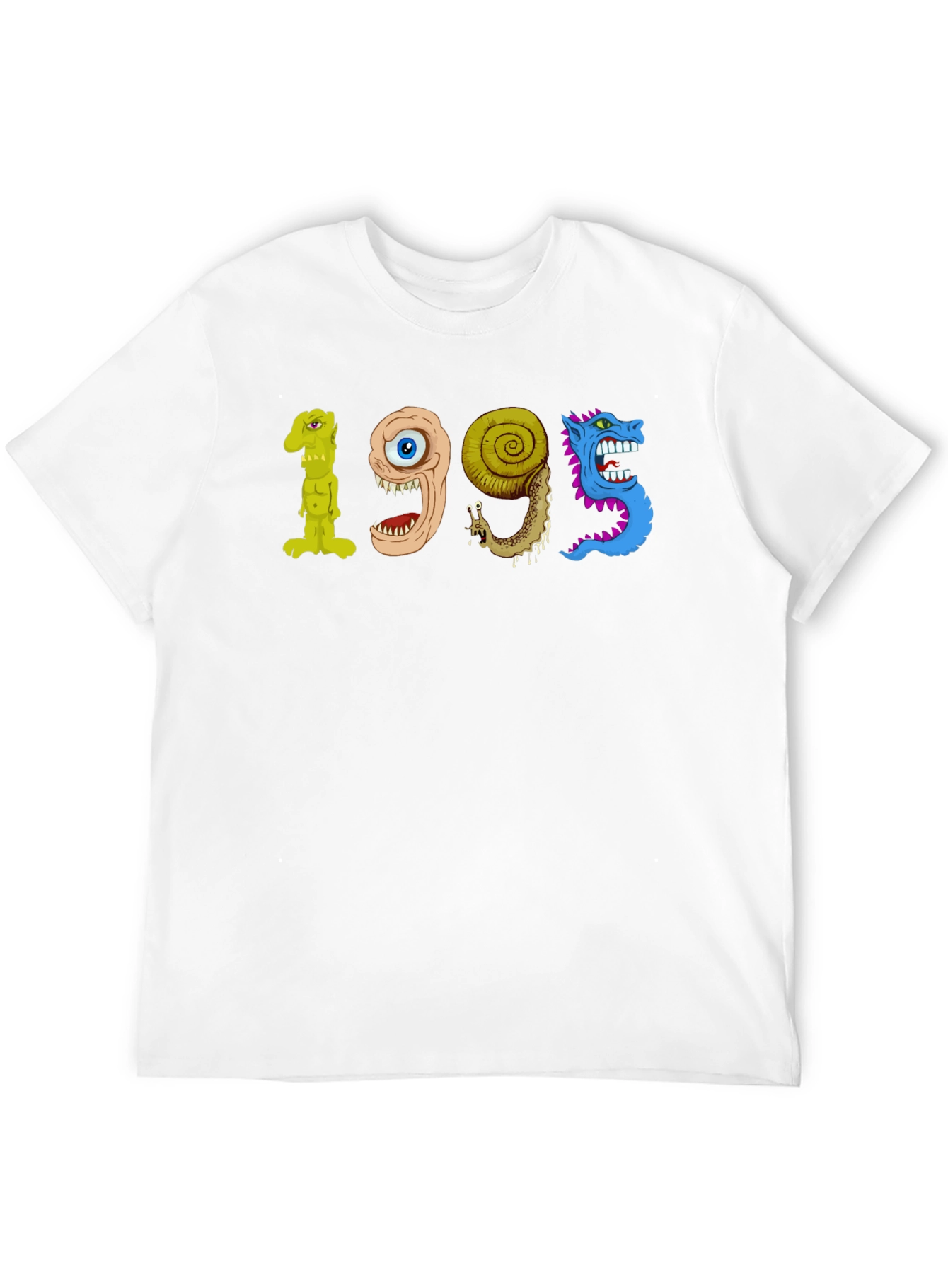 Black Monster Number T-Shirt - 1995 Graphic Tee view 12