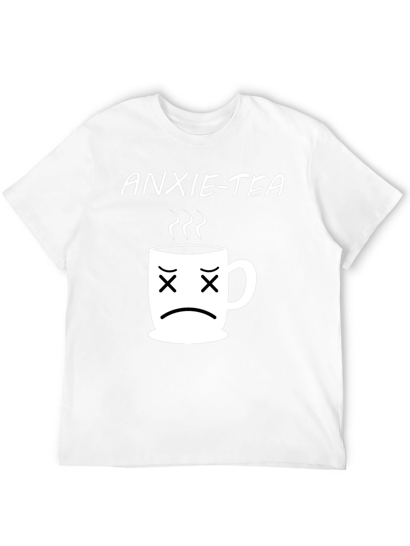 Black Anxie-Tea T-Shirt - Funny Graphic Tee view 12