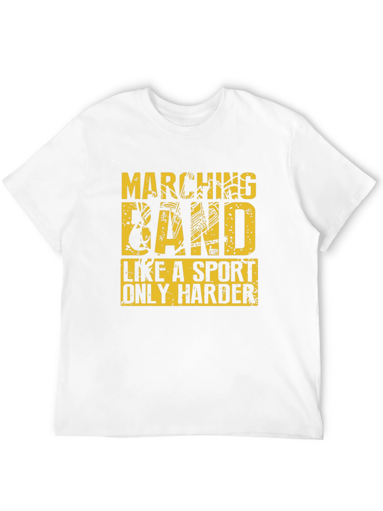 Marching Band Sport T-Shirt - Black Cotton Tee - 12