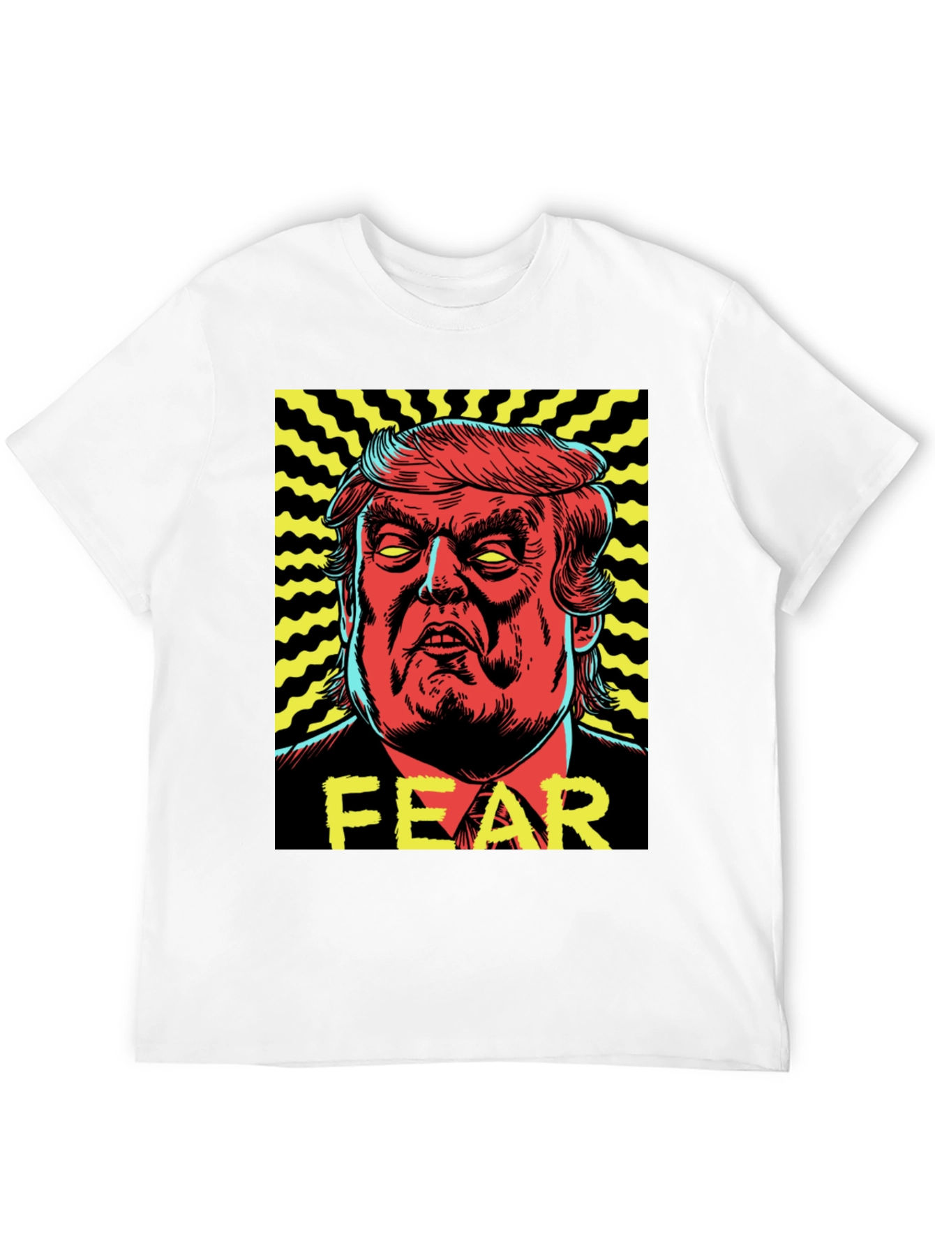 Black Fear Trump Graphic Print Tee - Men's Black T-Shirt view 12