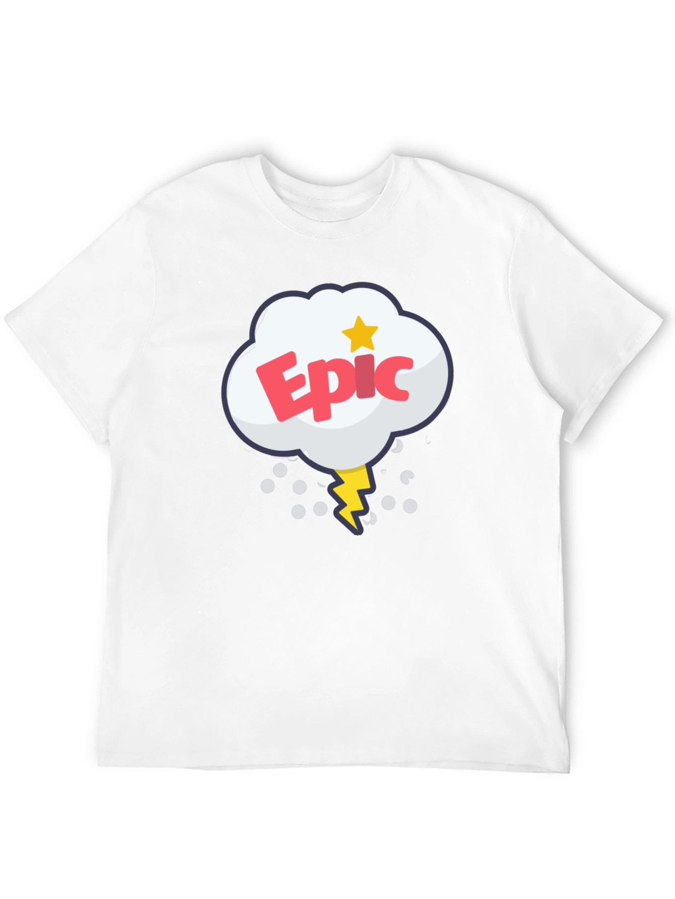 Black Epic Cartoon Style Graphic T-Shirt view 12