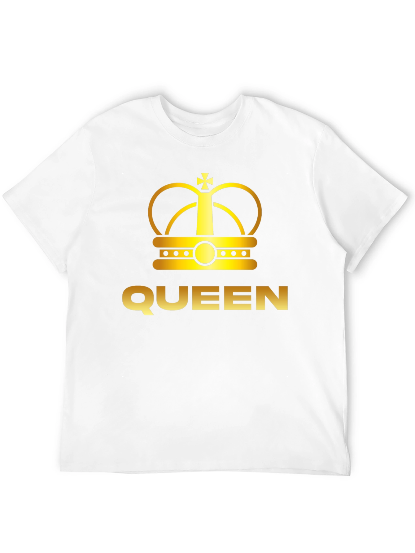 Black Queen Crown Graphic Tee - Black Cotton T-Shirt view 12