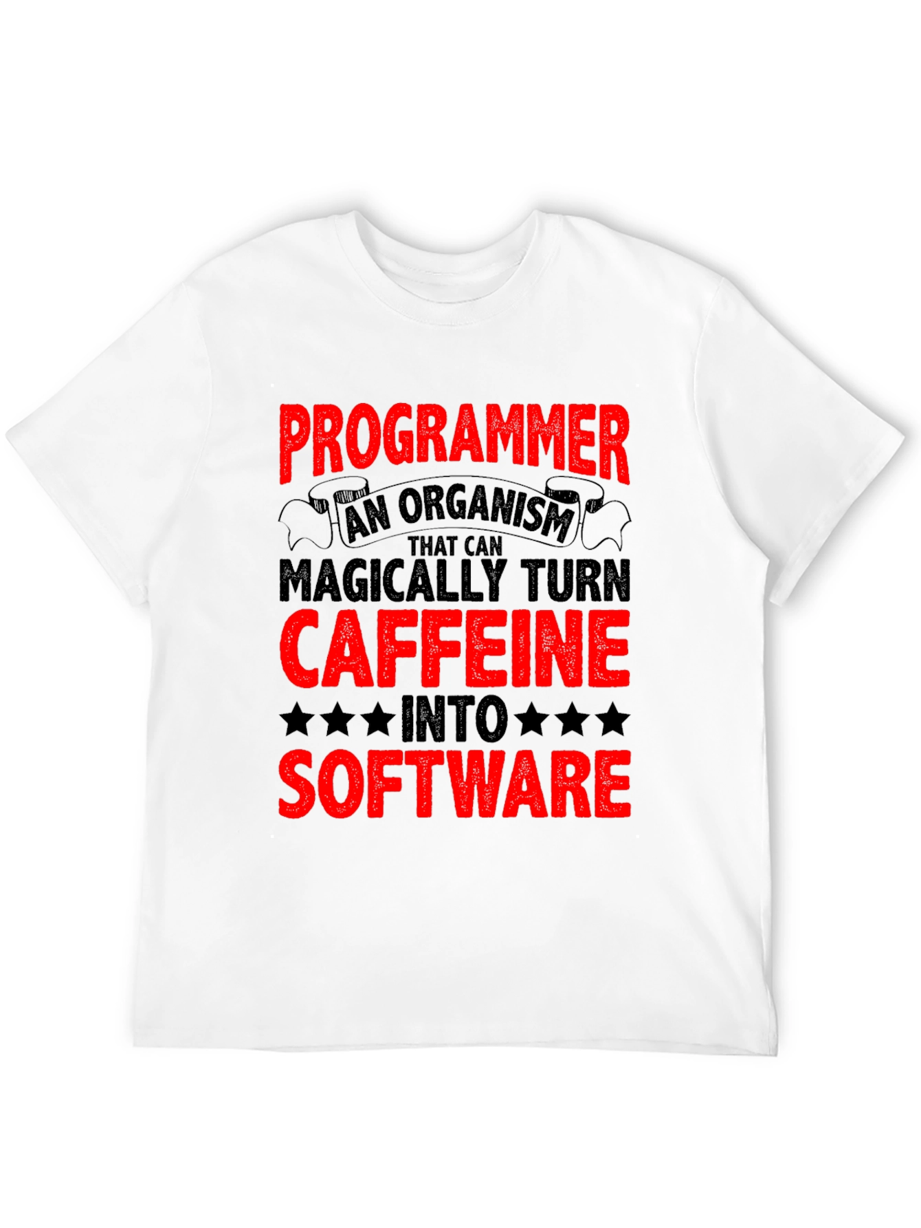 Black Programmer Caffeine to Software Black T-Shirt view 12