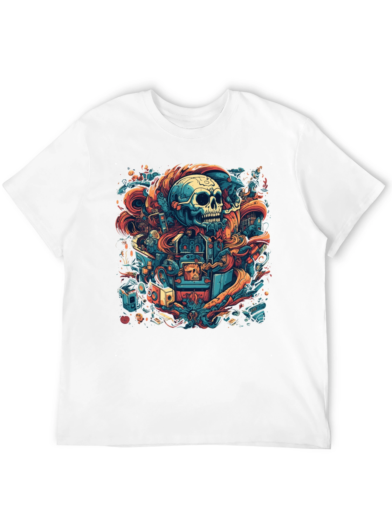 Black Skull Graphic Tee - Unique Urban Design view 12