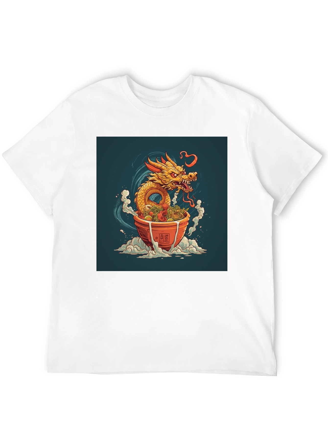 Black Dragon Ramen T-Shirt - Unique Graphic Tee view 12