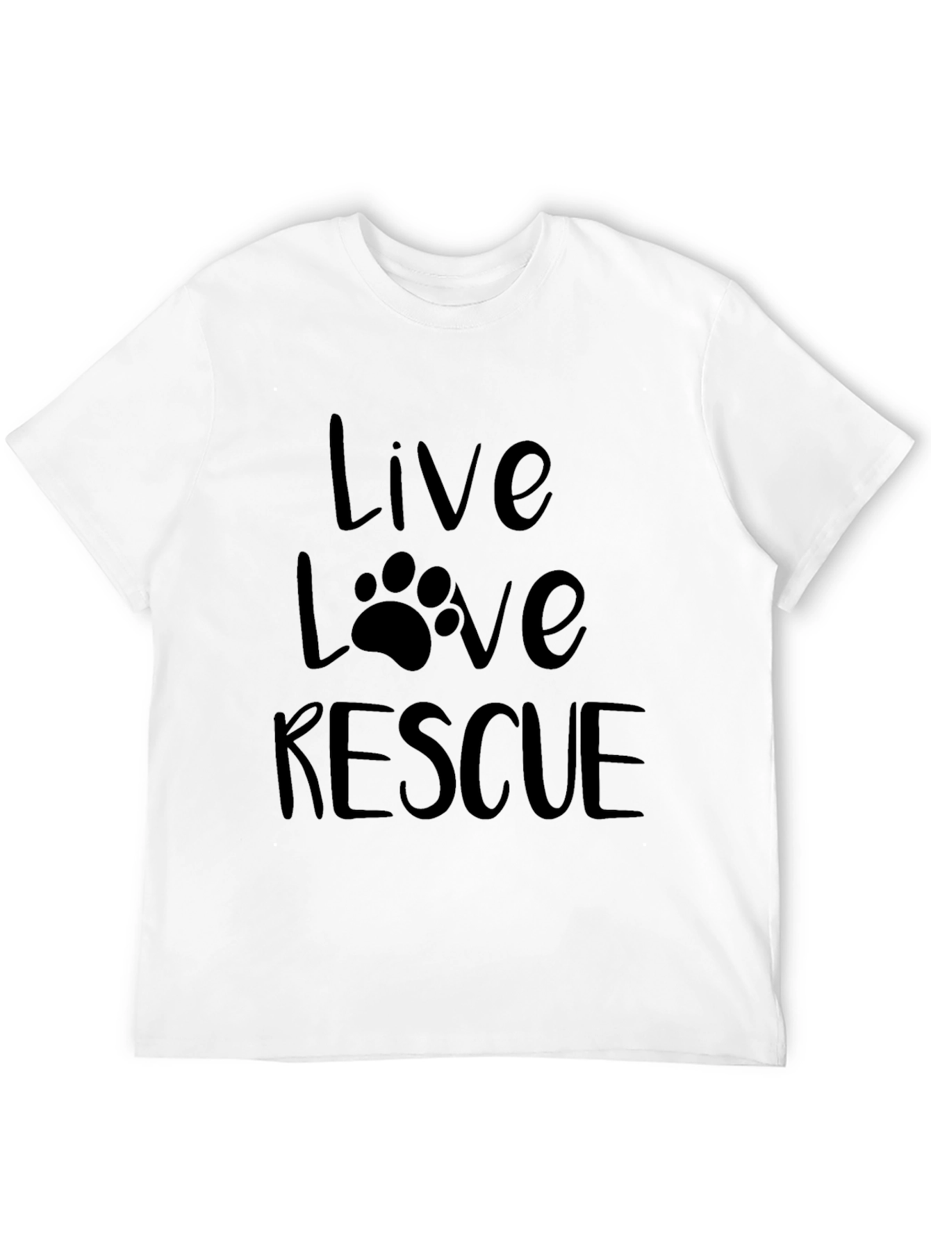 Black Live Love Rescue Graphic Tee view 12