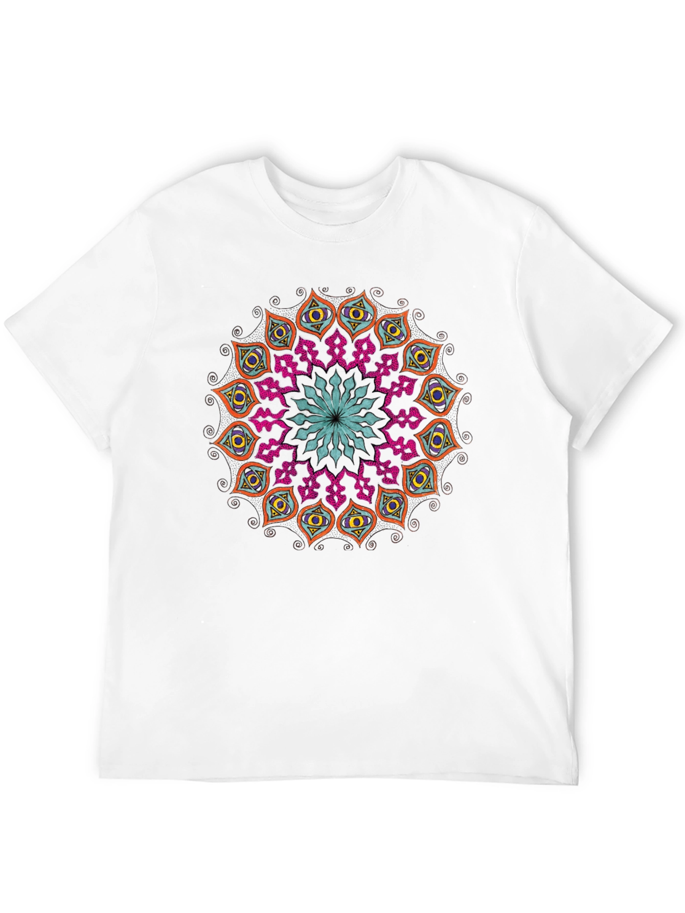 Black Mandala Graphic Tee - Unique Design view 12