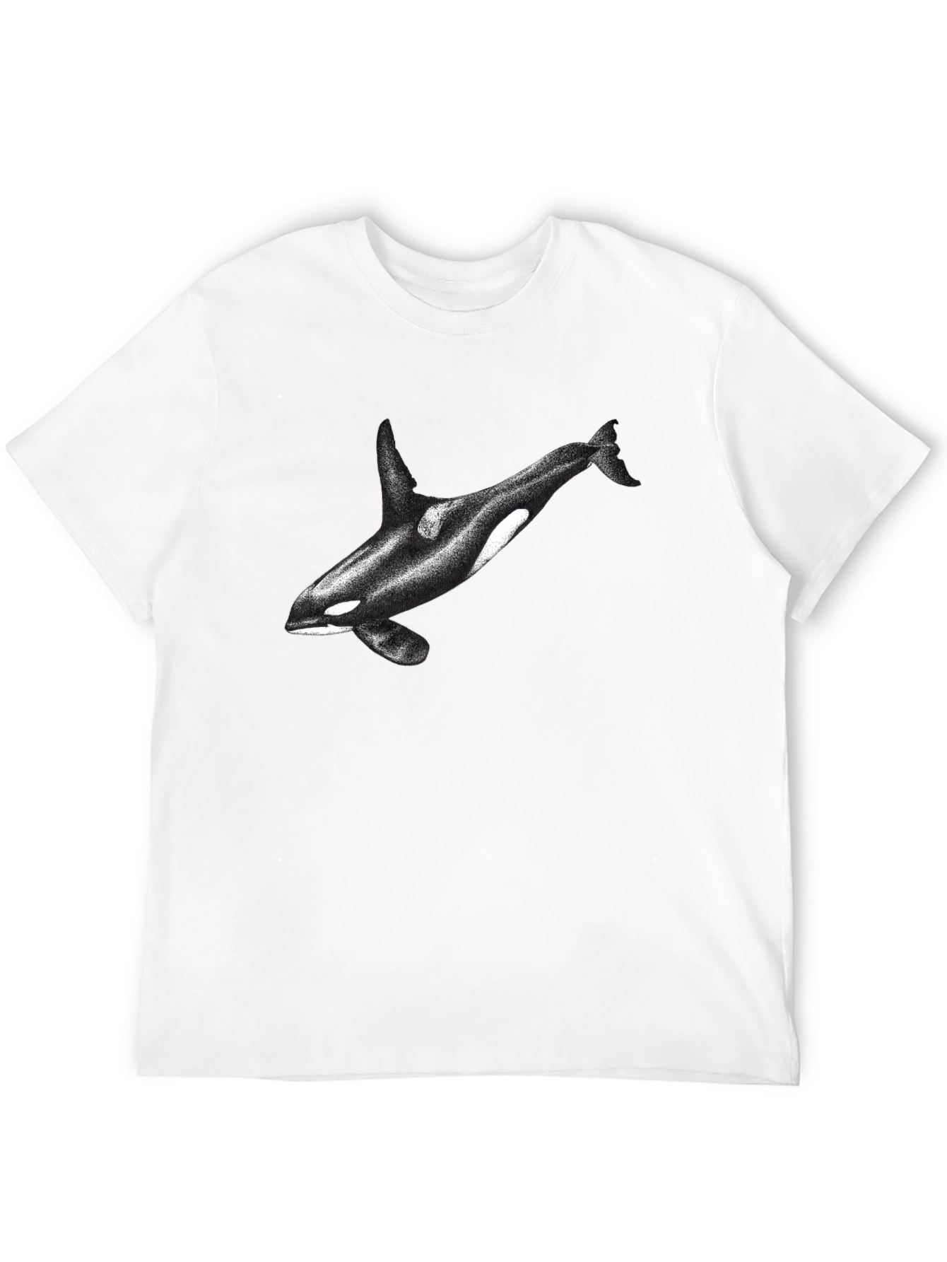 Black Orca Graphic Tee - Black Cotton Blend view 12
