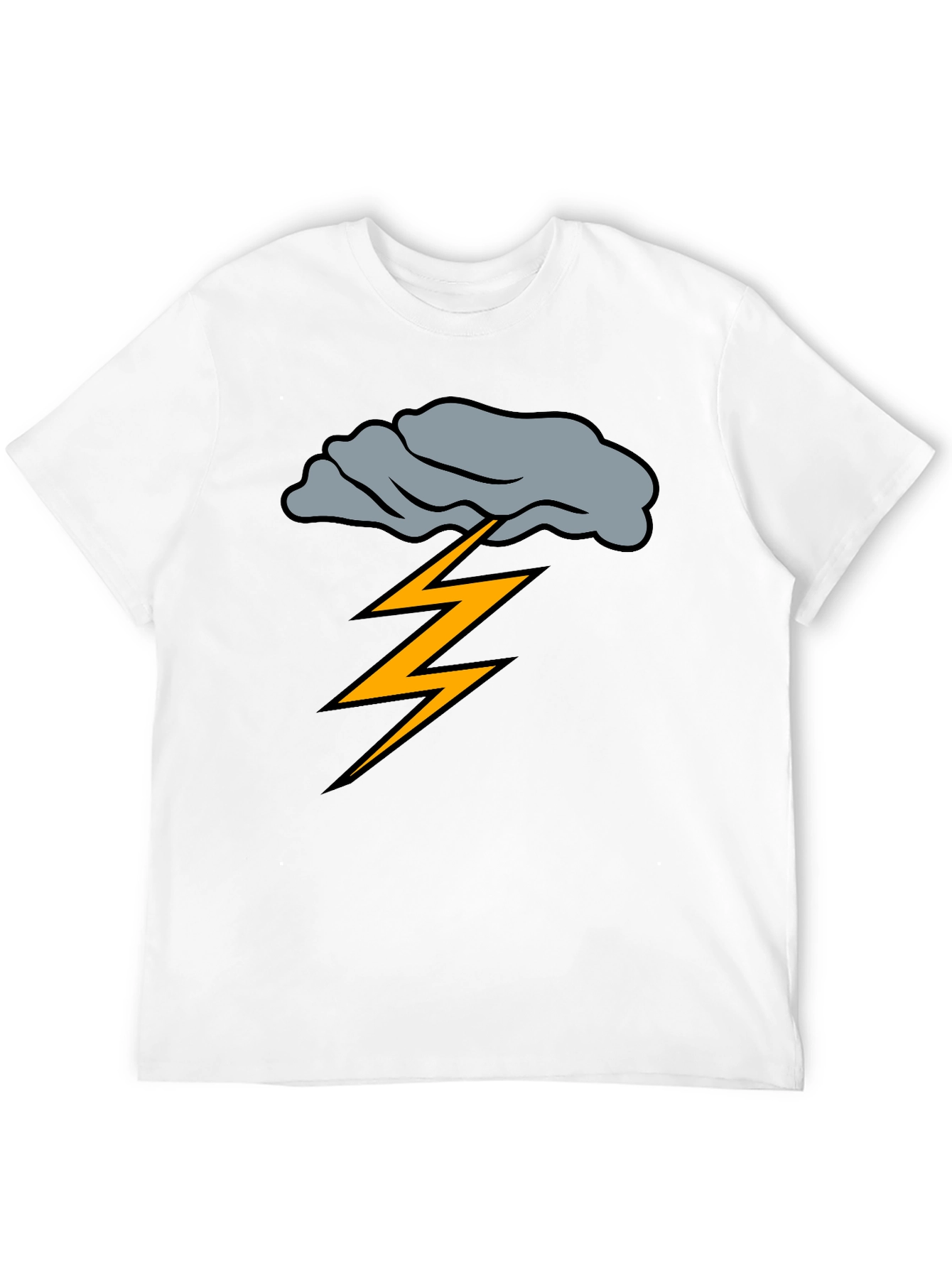 Black Stormy Weather Graphic Tee view 12