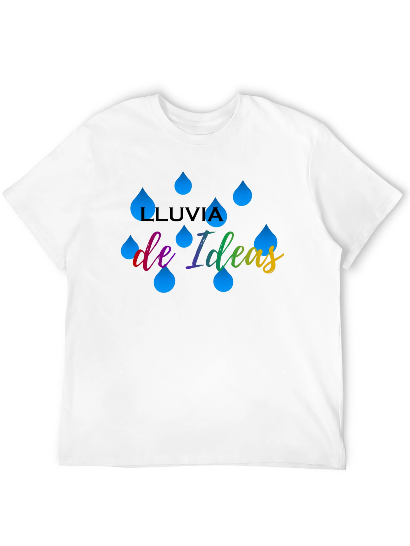 Black Lluvia de Ideas Graphic T-Shirt view 12