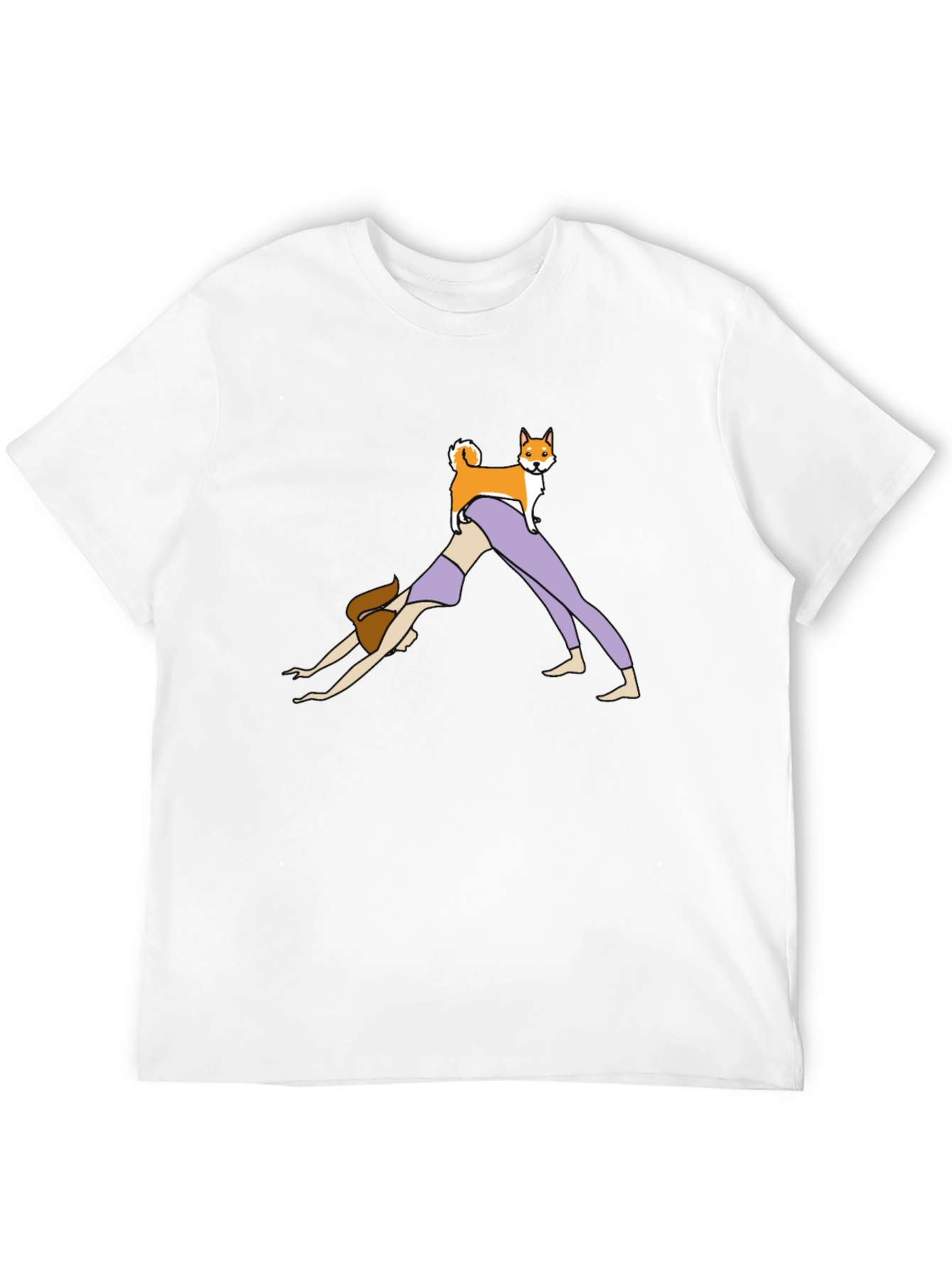 Black Yoga Dog T-Shirt - Downward Dog Graphic Tee view 12