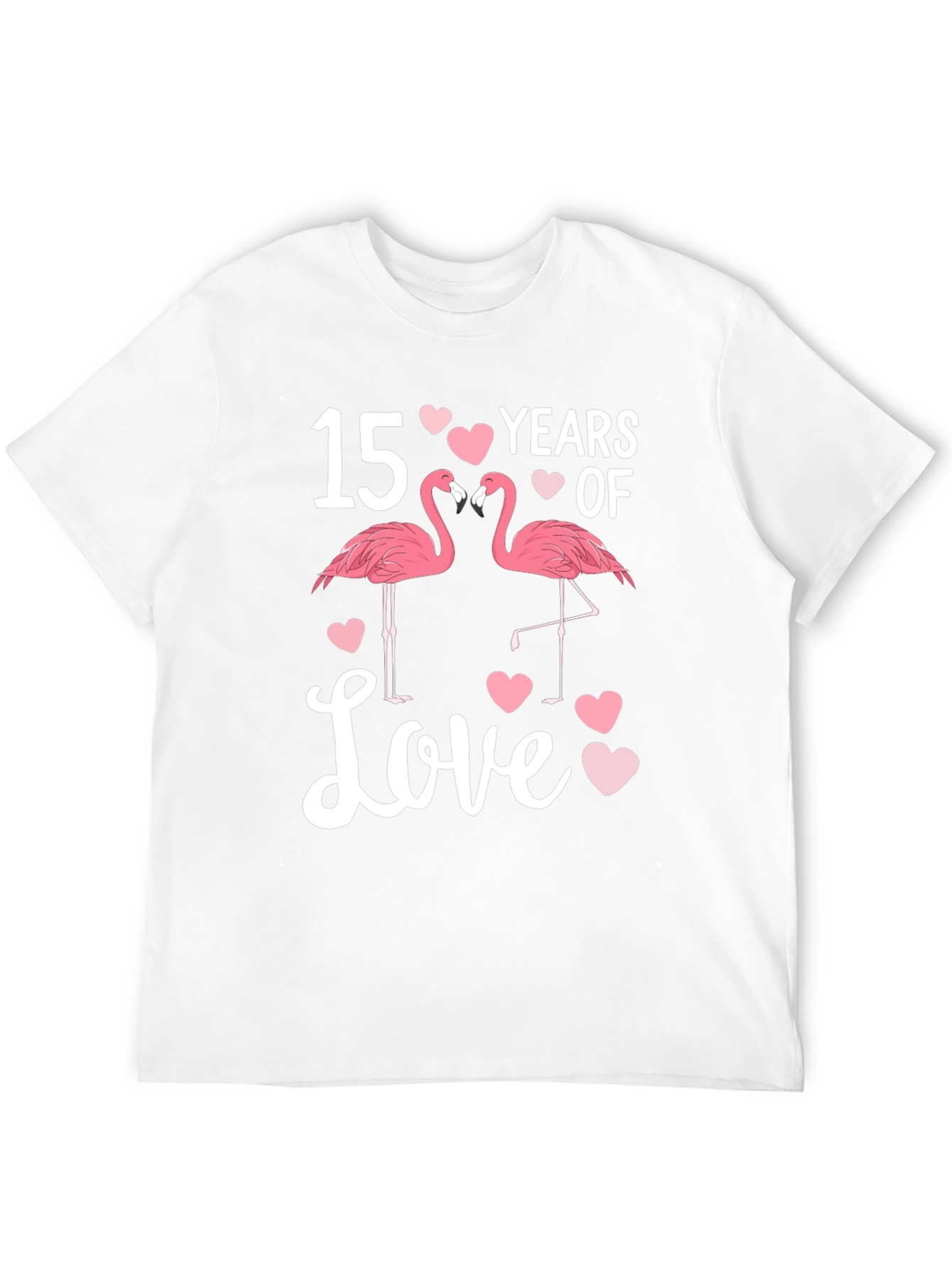 15 Years of Love Flamingo T-Shirt - 12