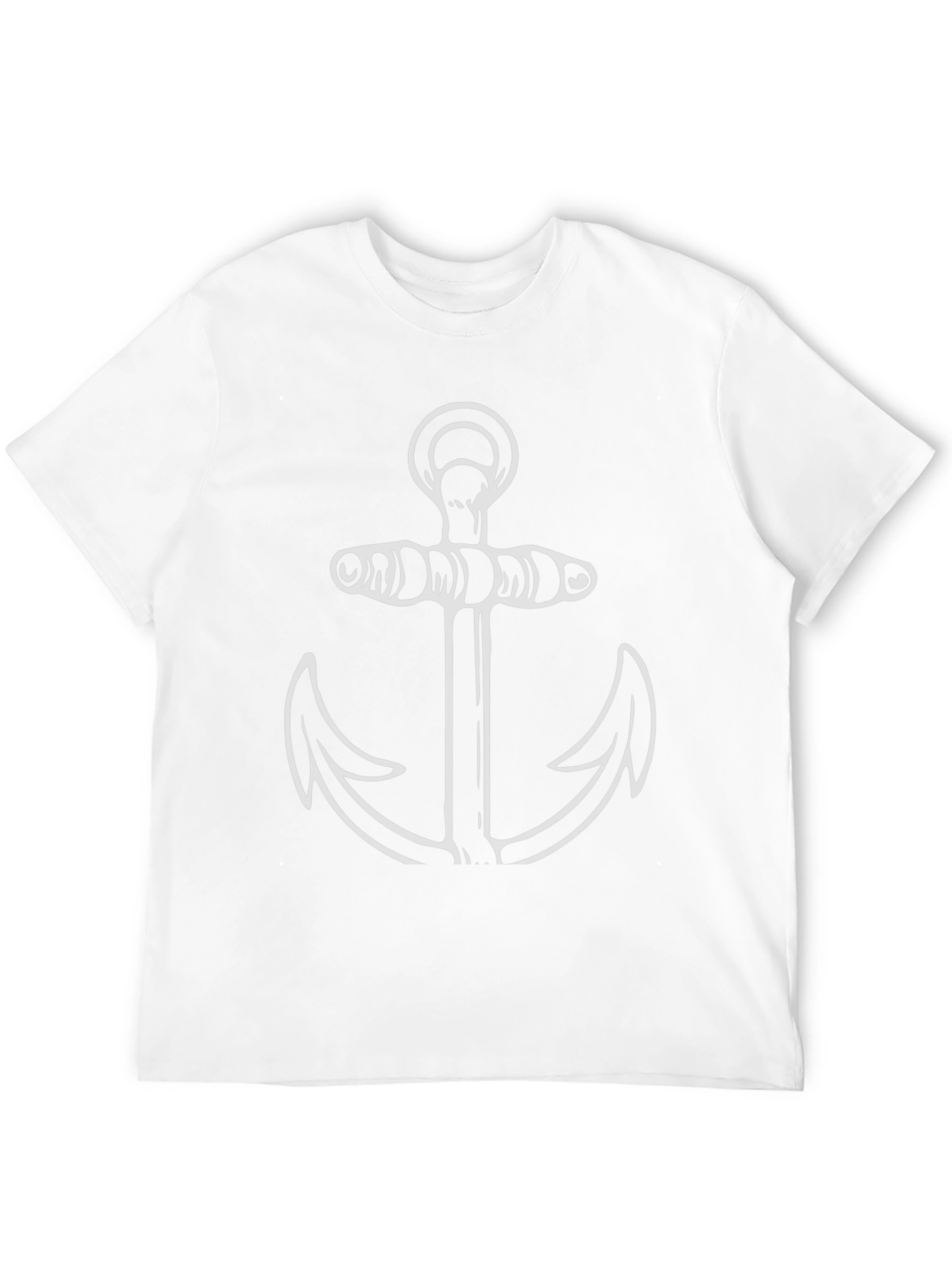 Black Anchor Graphic Tee - Nautical Style view 12