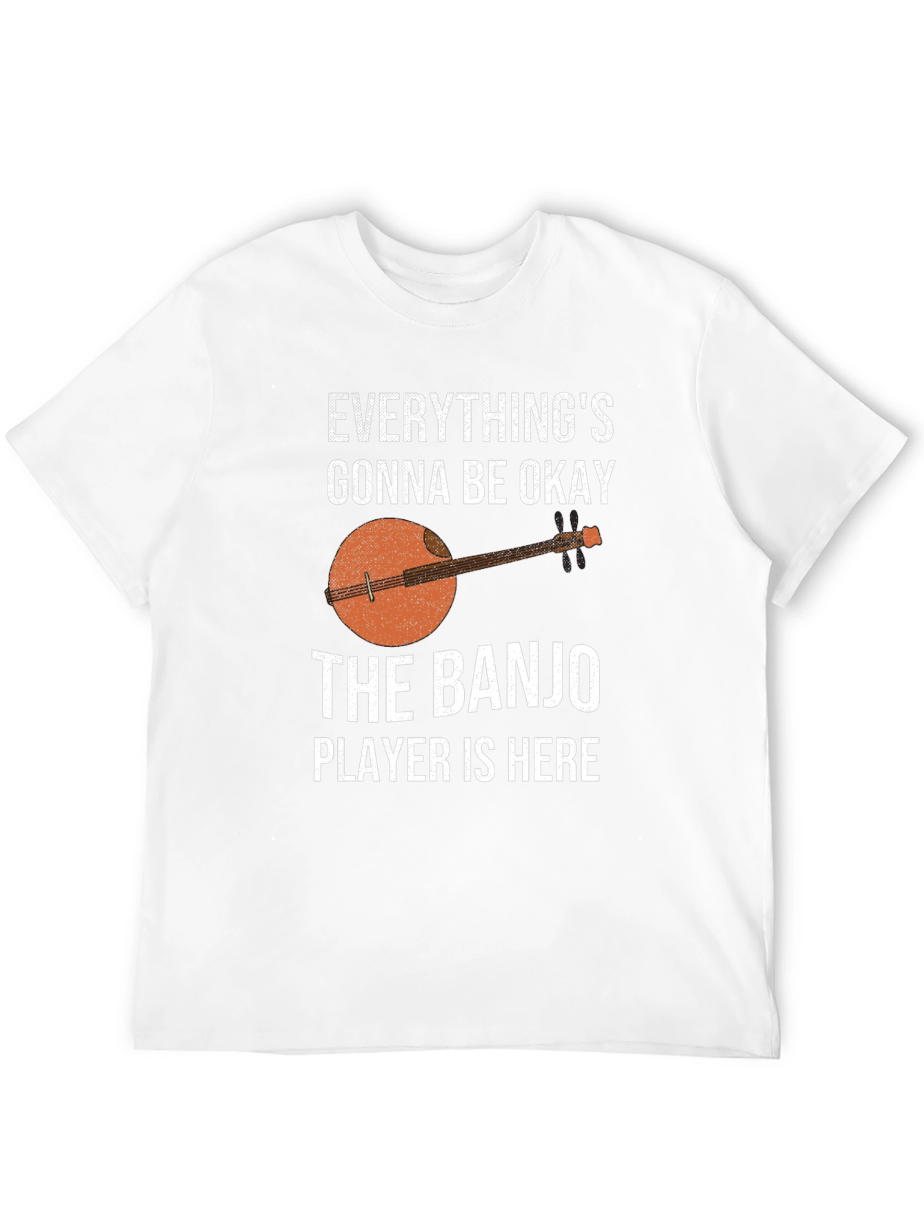 Black Banjo Player T-Shirt - Everything's Gonna Be Okay view 12