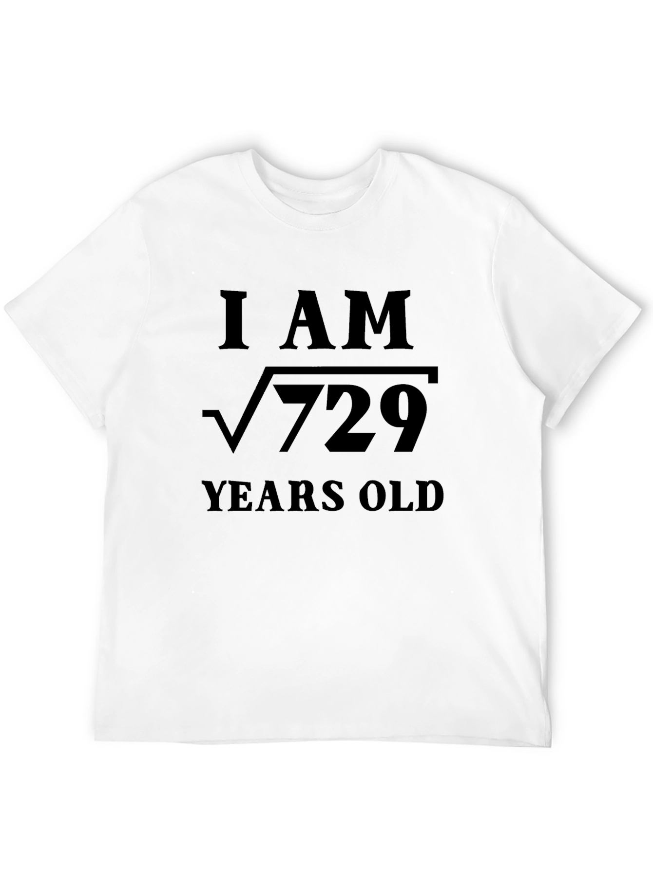 Black I Am Root 729 Years Old Funny Math T-Shirt view 12