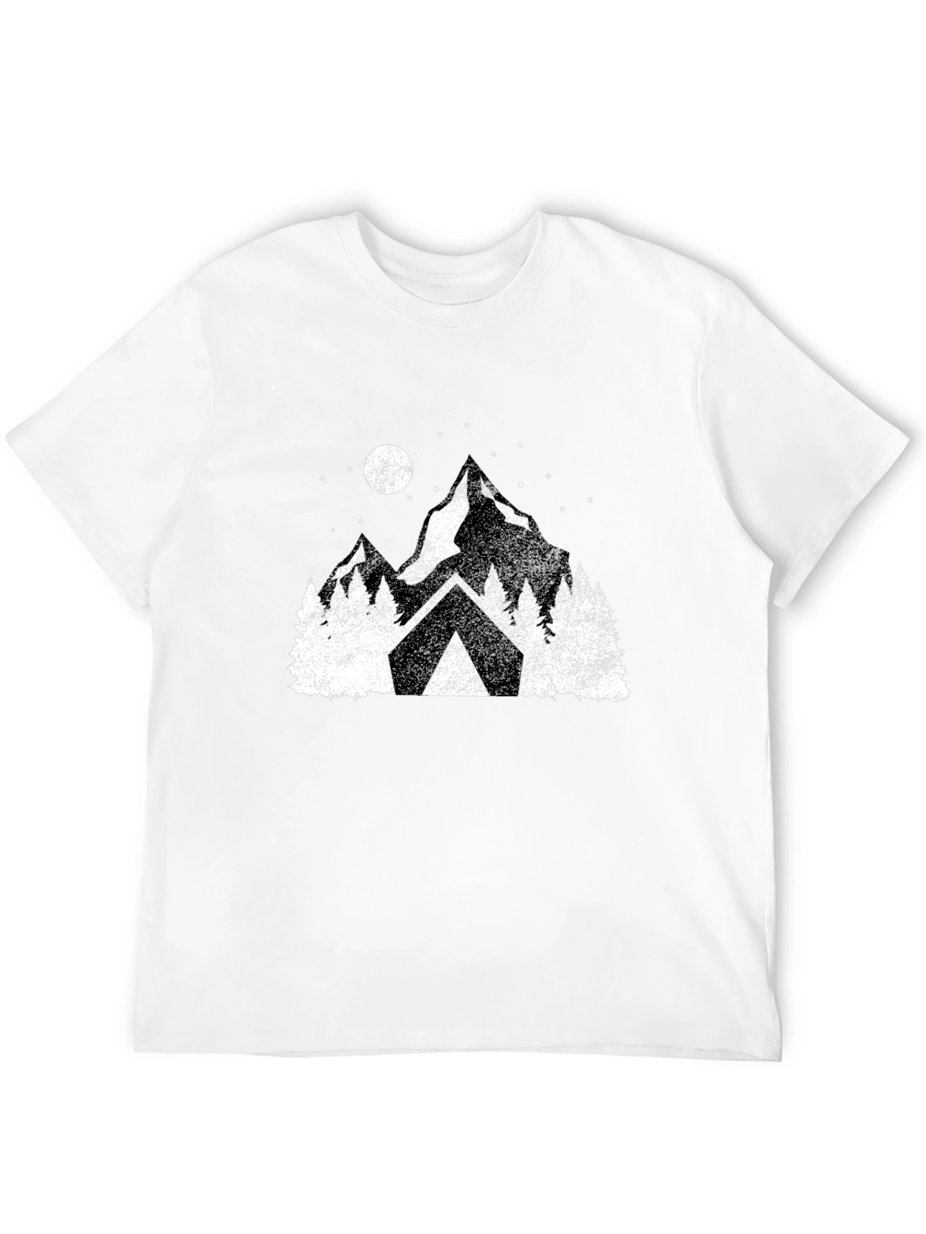 Black Mountain Camping Graphic Tee - Black view 12