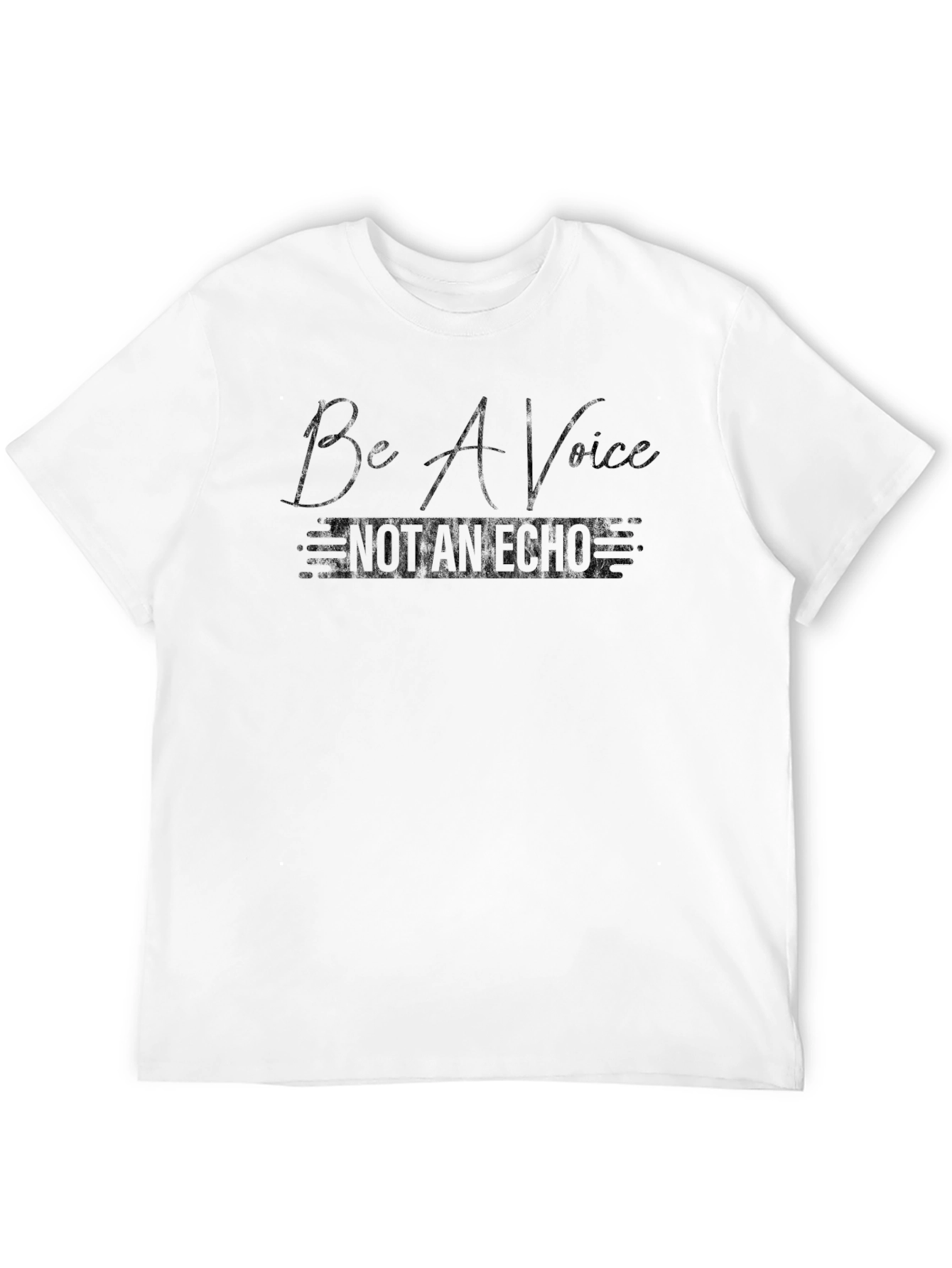 Black Be A Voice Not An Echo T-Shirt view 12