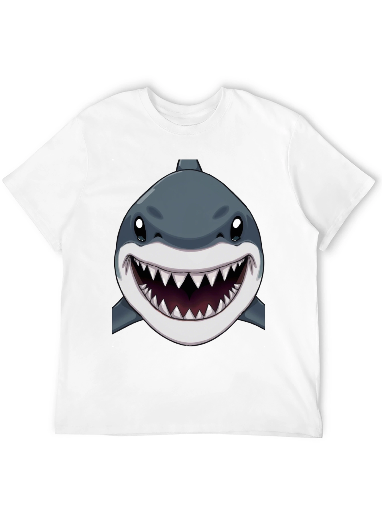 Black Shark Graphic Print Black T-Shirt view 12