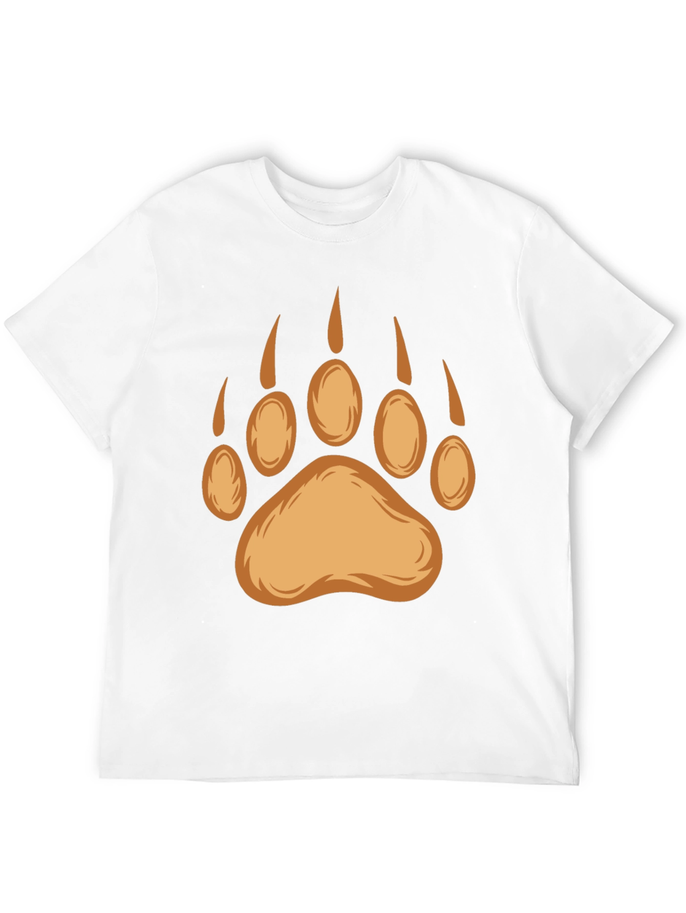 Black Bear Paw Print Graphic Tee - Black view 12