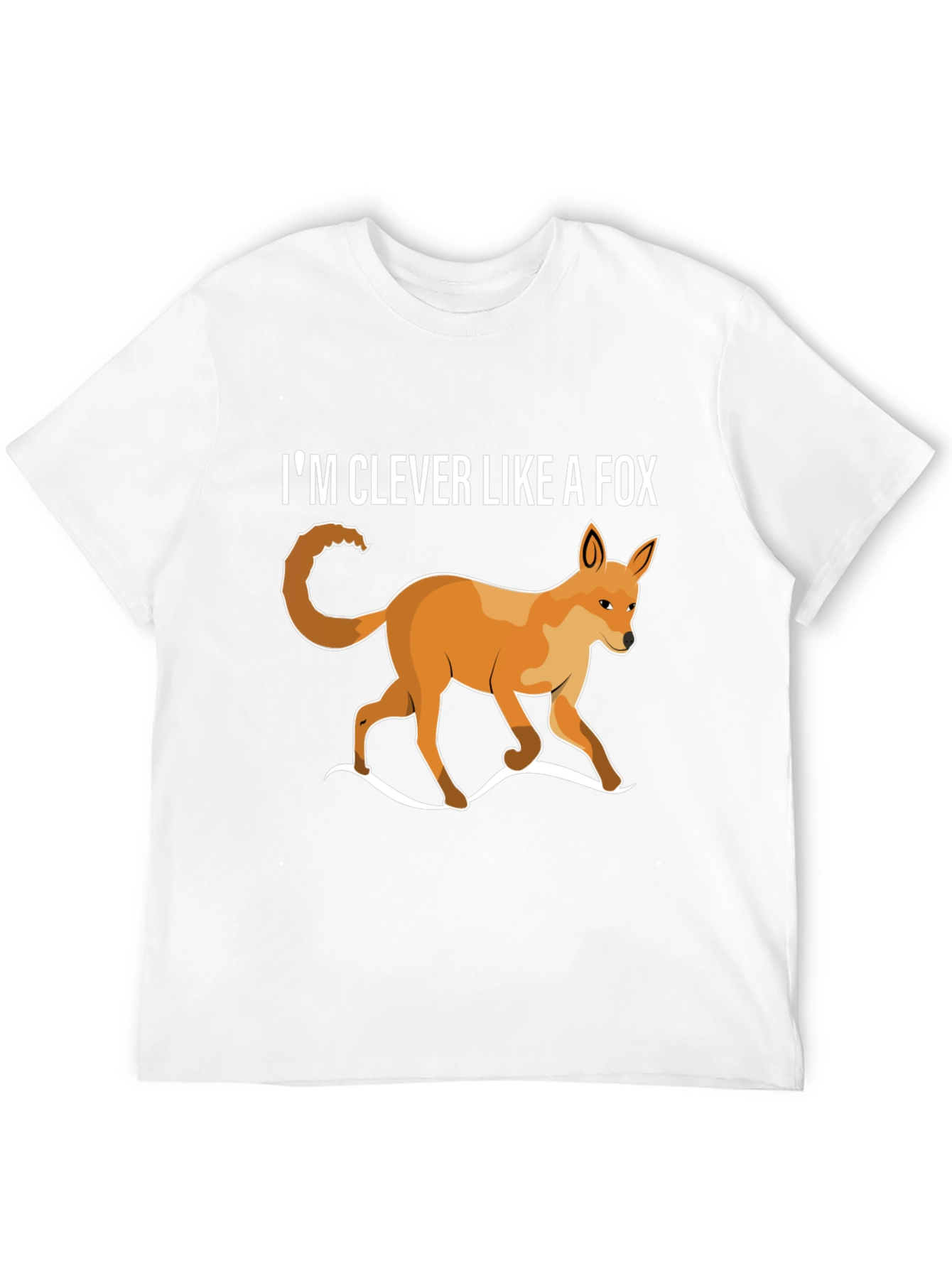 Black Clever Like A Fox T-Shirt - Unique Animal Design view 12