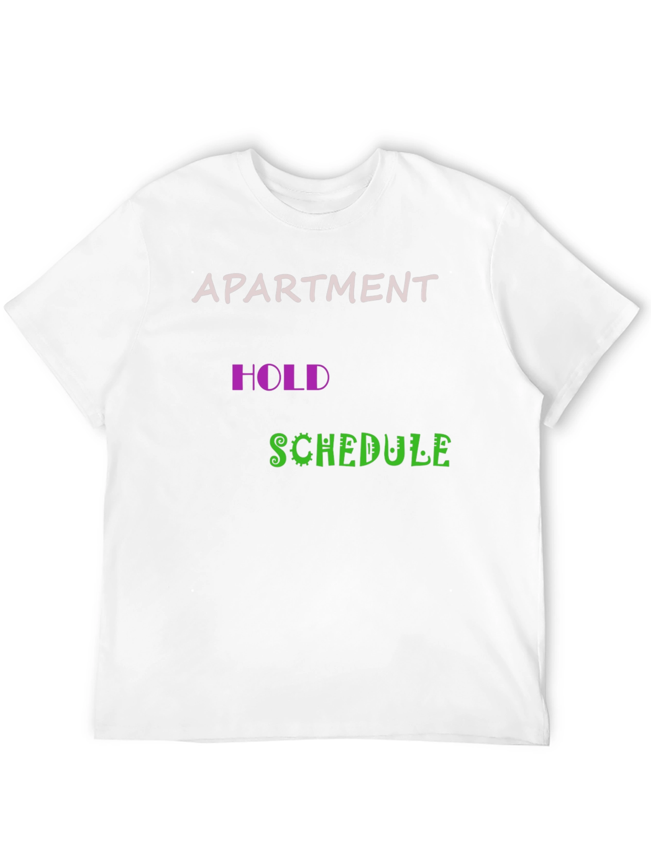 Black Apartment Hold Schedule Graphic Tee view 12