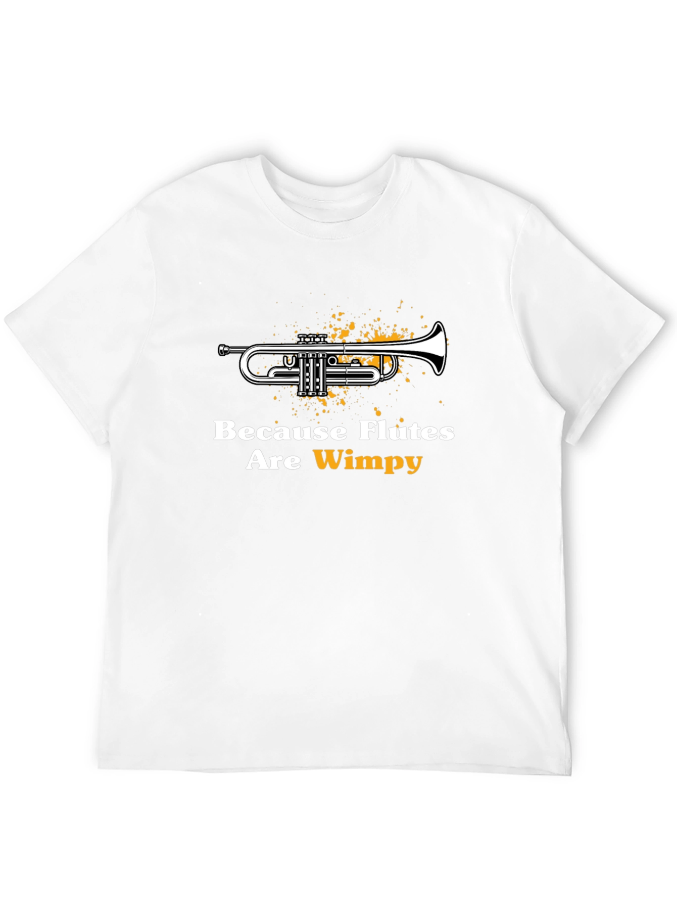 Black Trumpet Tee: Because Flutes Are Wimpy T-Shirt view 12