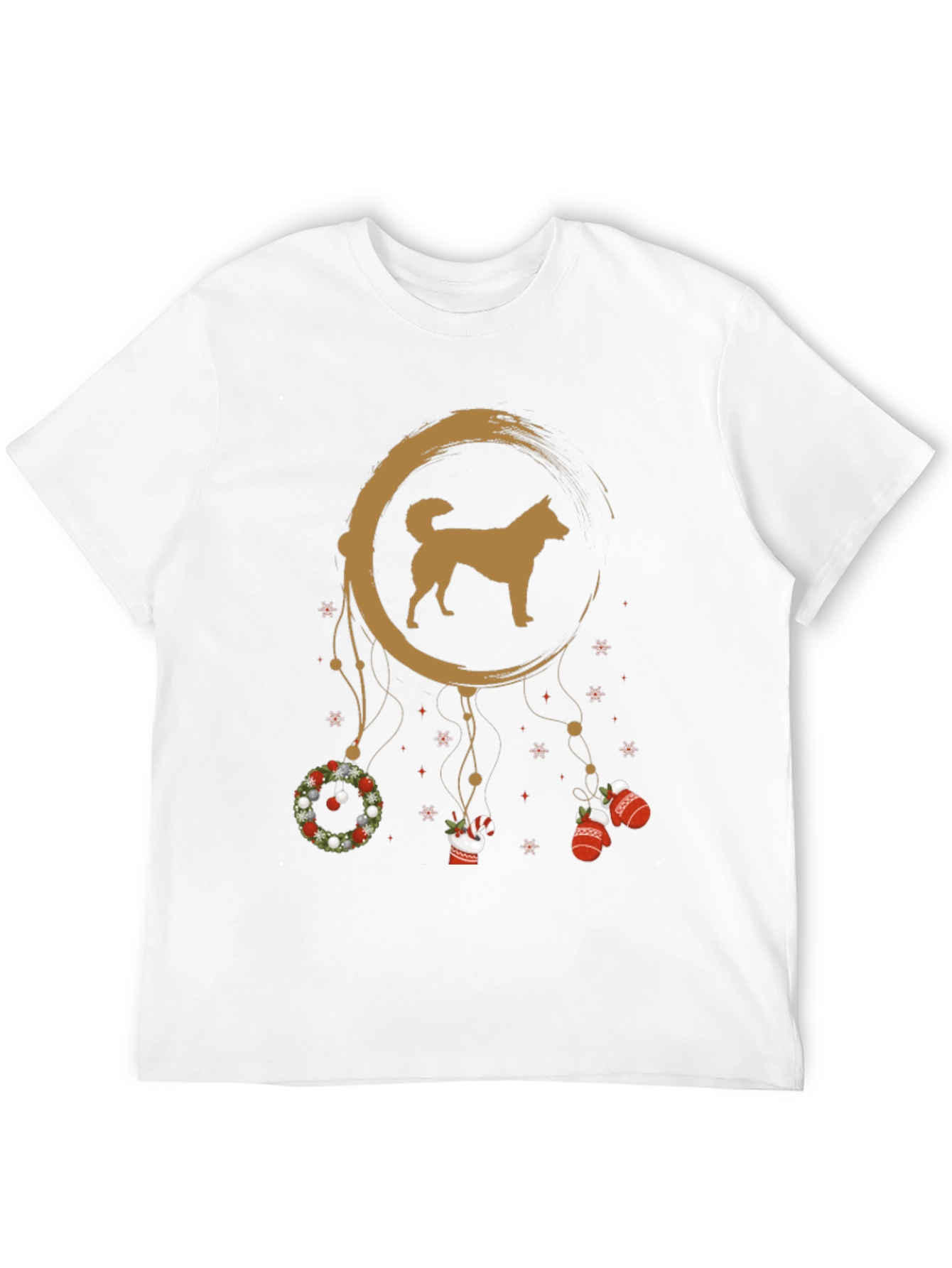 Black Dog Christmas Dreamcatcher Tee view 12