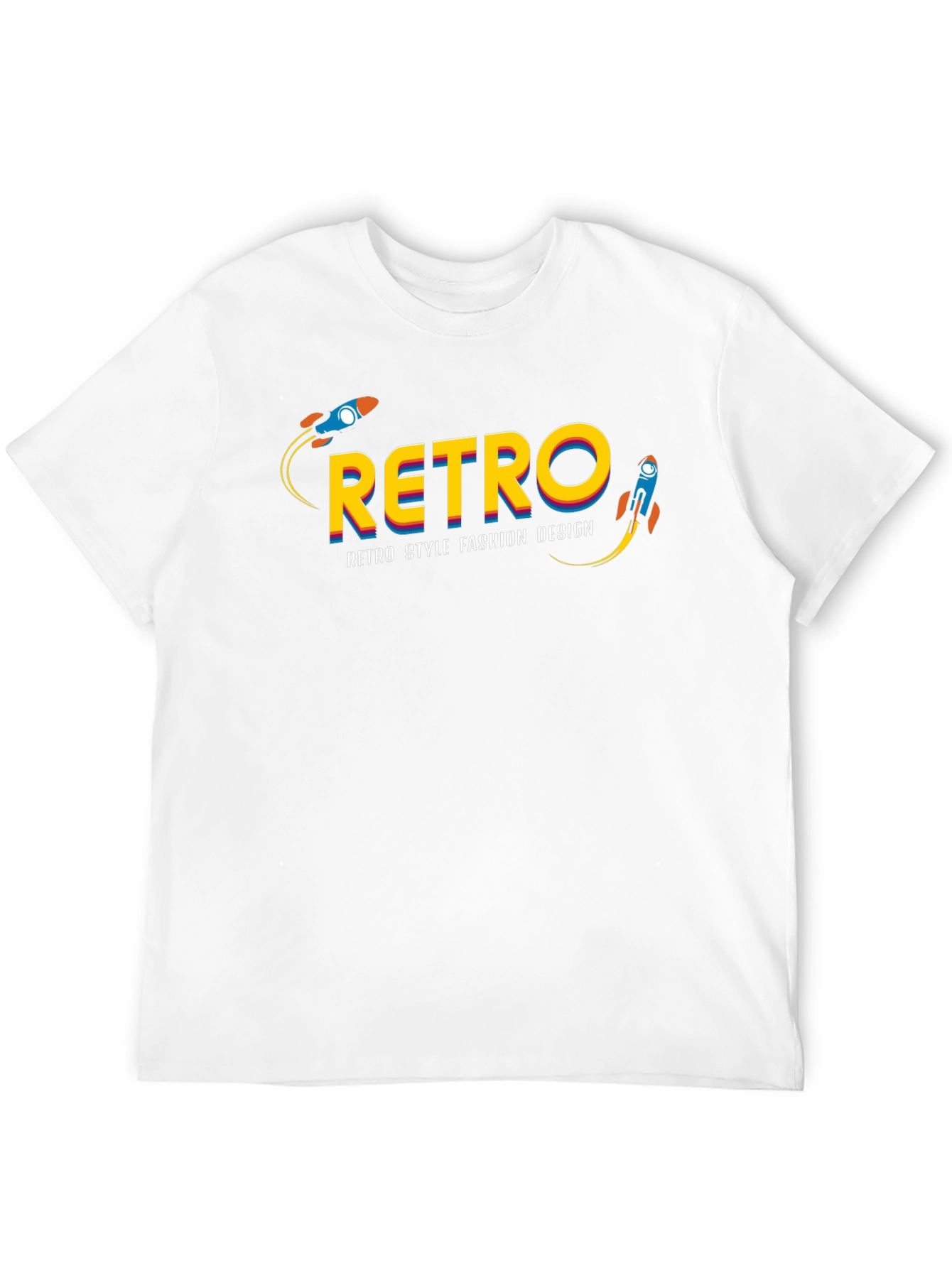 Black Retro Style Fashion T-Shirt view 12