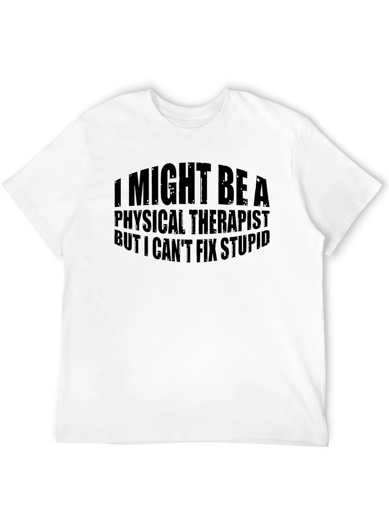 Black Funny Physical Therapist T-Shirt view 12
